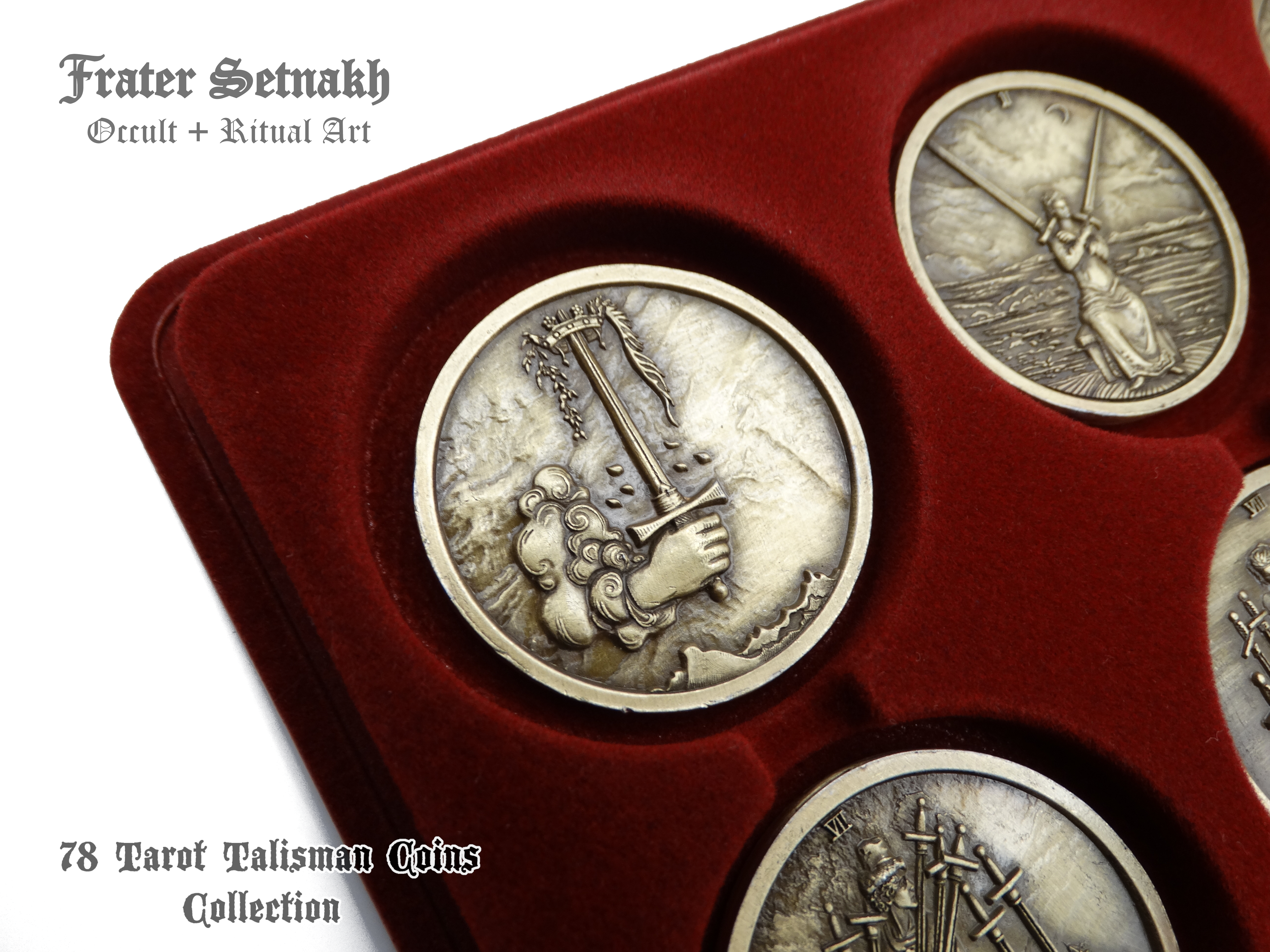 Tarot Coin Collection – World’s First Complete Rider–Waite Inspired Coin Set by Frater Setnakh – PRE-ORDERS - Shipping in Deceber '25 - Divination Coins - Oracle Coins