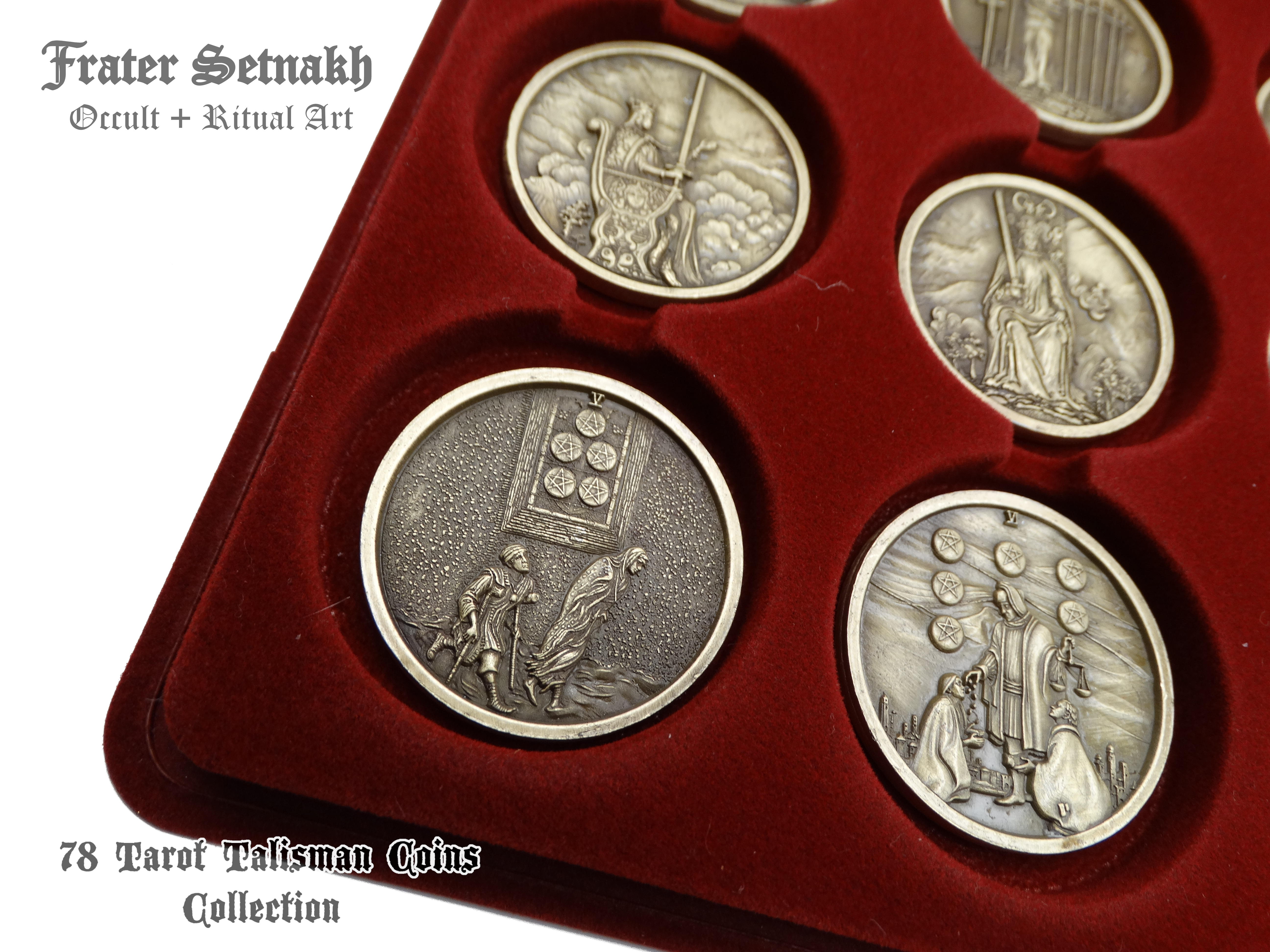 Tarot Coin Collection – World’s First Complete Rider–Waite Inspired Coin Set by Frater Setnakh – PRE-ORDERS - Shipping in Deceber '25 - Divination Coins - Oracle Coins