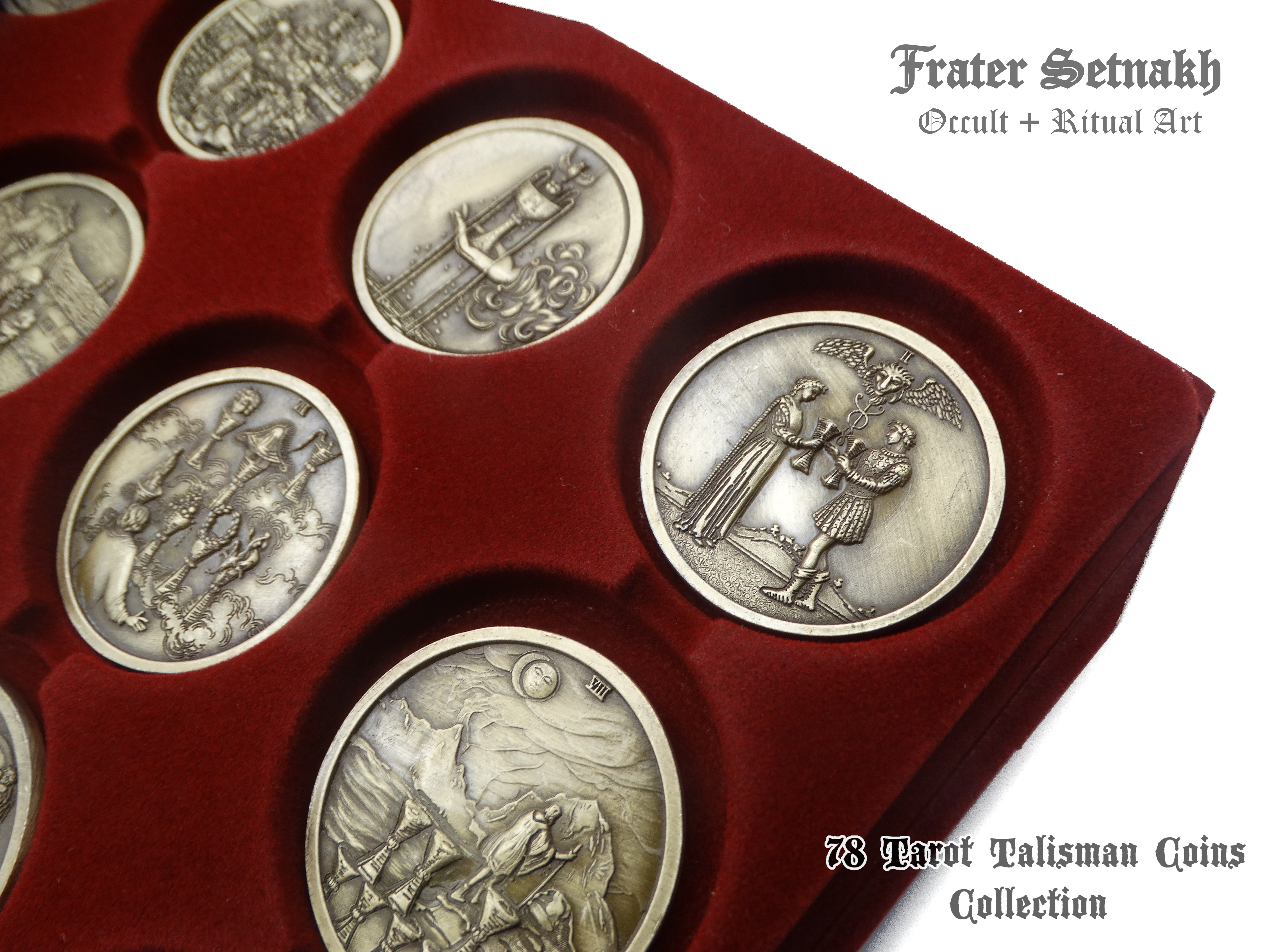 Tarot Coin Collection – World’s First Complete Rider–Waite Inspired Coin Set by Frater Setnakh – PRE-ORDERS - Shipping in Deceber '25 - Divination Coins - Oracle Coins