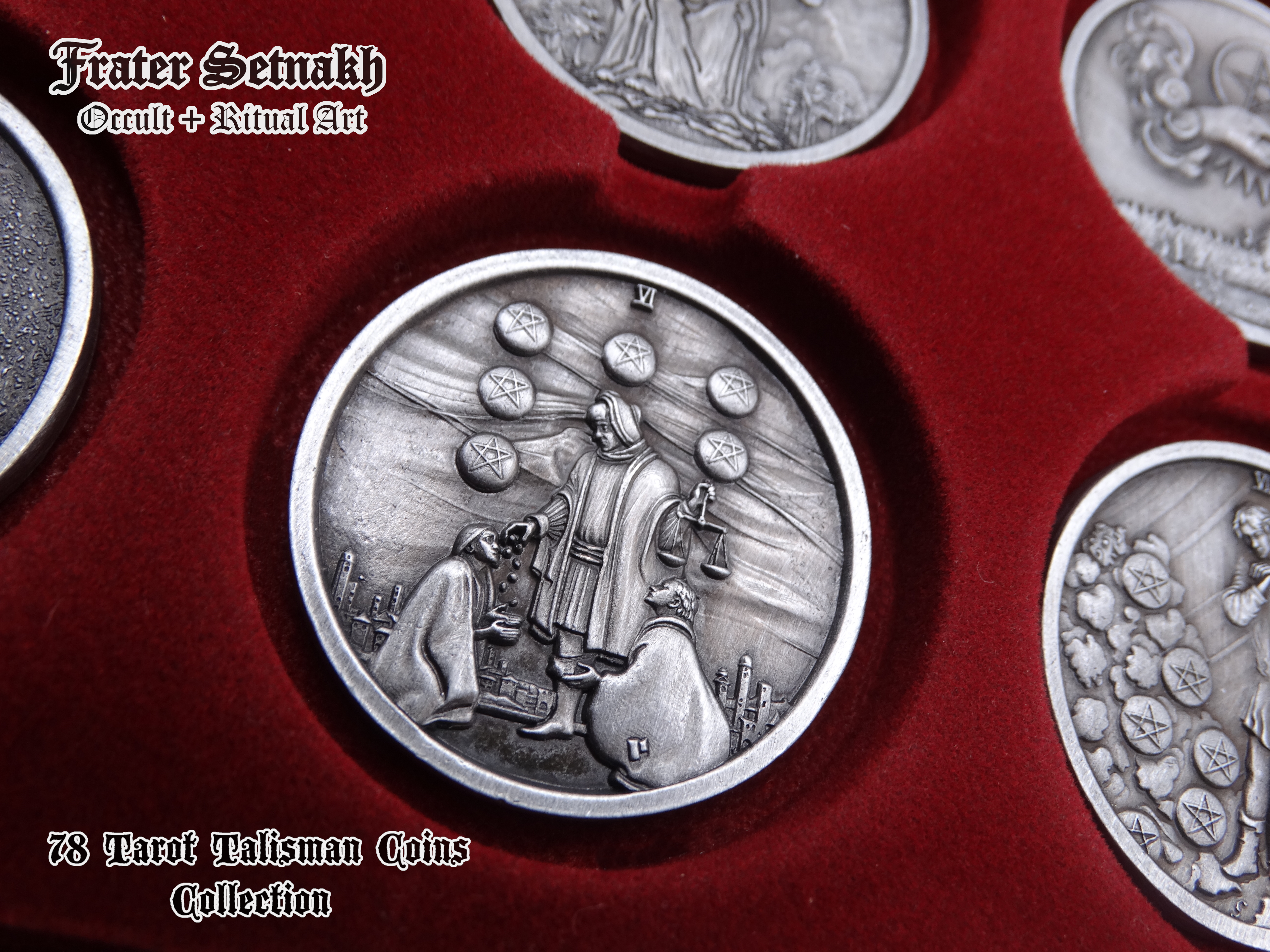 Tarot Coin Collection – World’s First Complete Rider–Waite Inspired Coin Set by Frater Setnakh – PRE-ORDERS - Shipping in Deceber '25 - Divination Coins - Oracle Coins