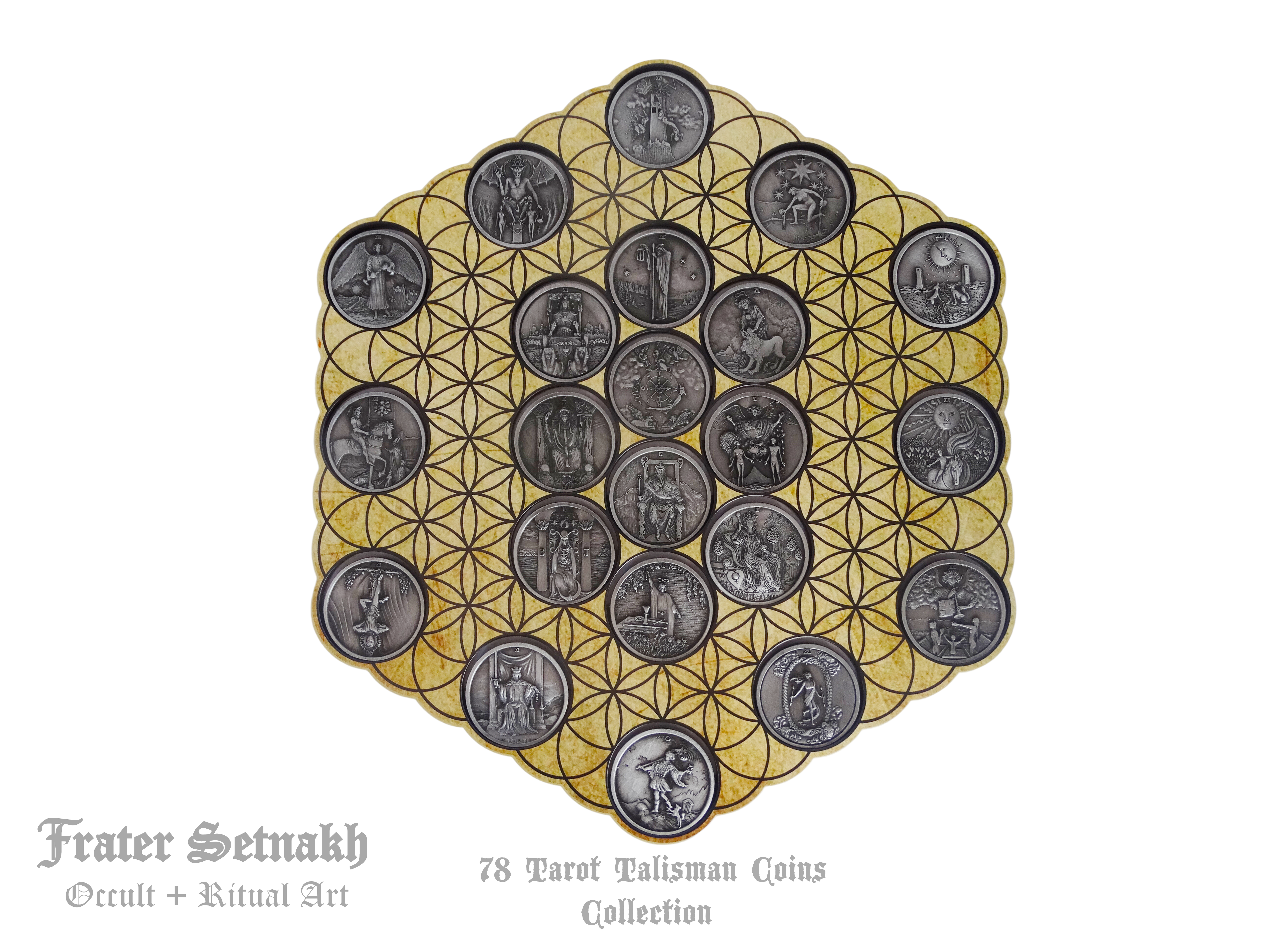 Tarot Coin Collection – World’s First Complete Rider–Waite Inspired Coin Set by Frater Setnakh – PRE-ORDERS - Shipping in October '25 - Divination Coins - Oracle Coins