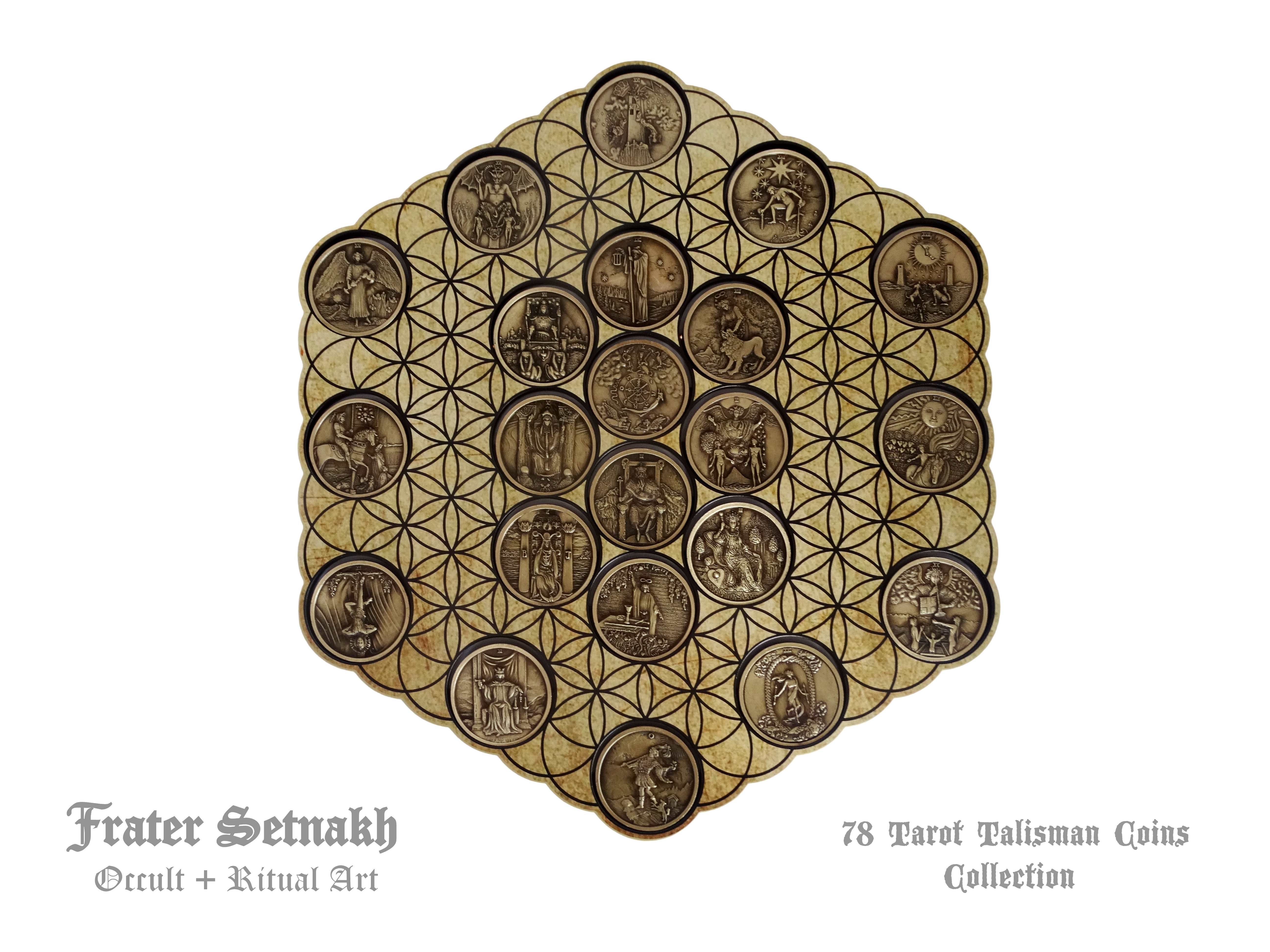 Tarot Coin Collection – 78 Coins Inspired by Rider-Waite – PRE-ORDERS - Shipping in October '25 - Divination Coins - Oracle Coins - Frater Setnakh