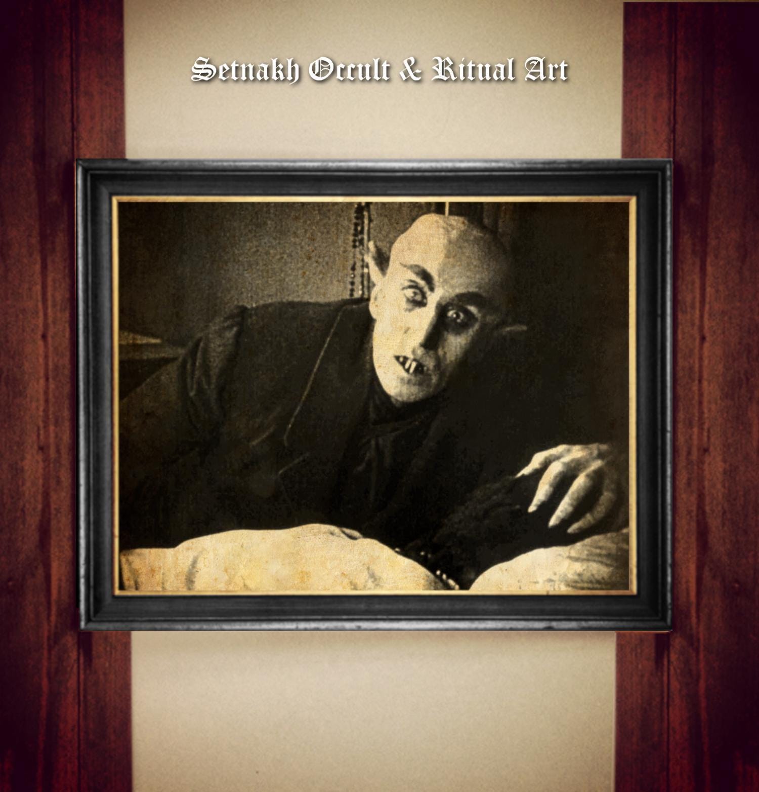 Vampire Nosferatu (1922) - Vintage Horror Movie Print on Handmade Paper or Canvas - Classic Silent Film Art, Horror Art #DM43