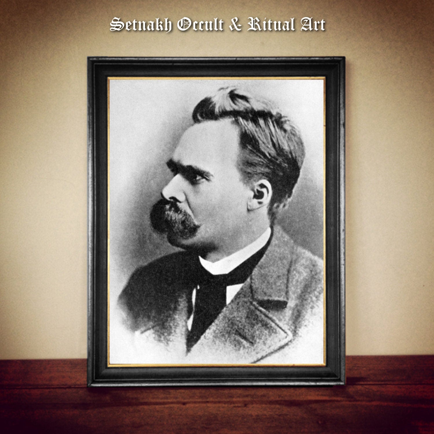 Friedrich Nietzsche portrait print, a German philosopher, cultural critic, composer, poet, writer, philologist, Übermensch theory #PR5
