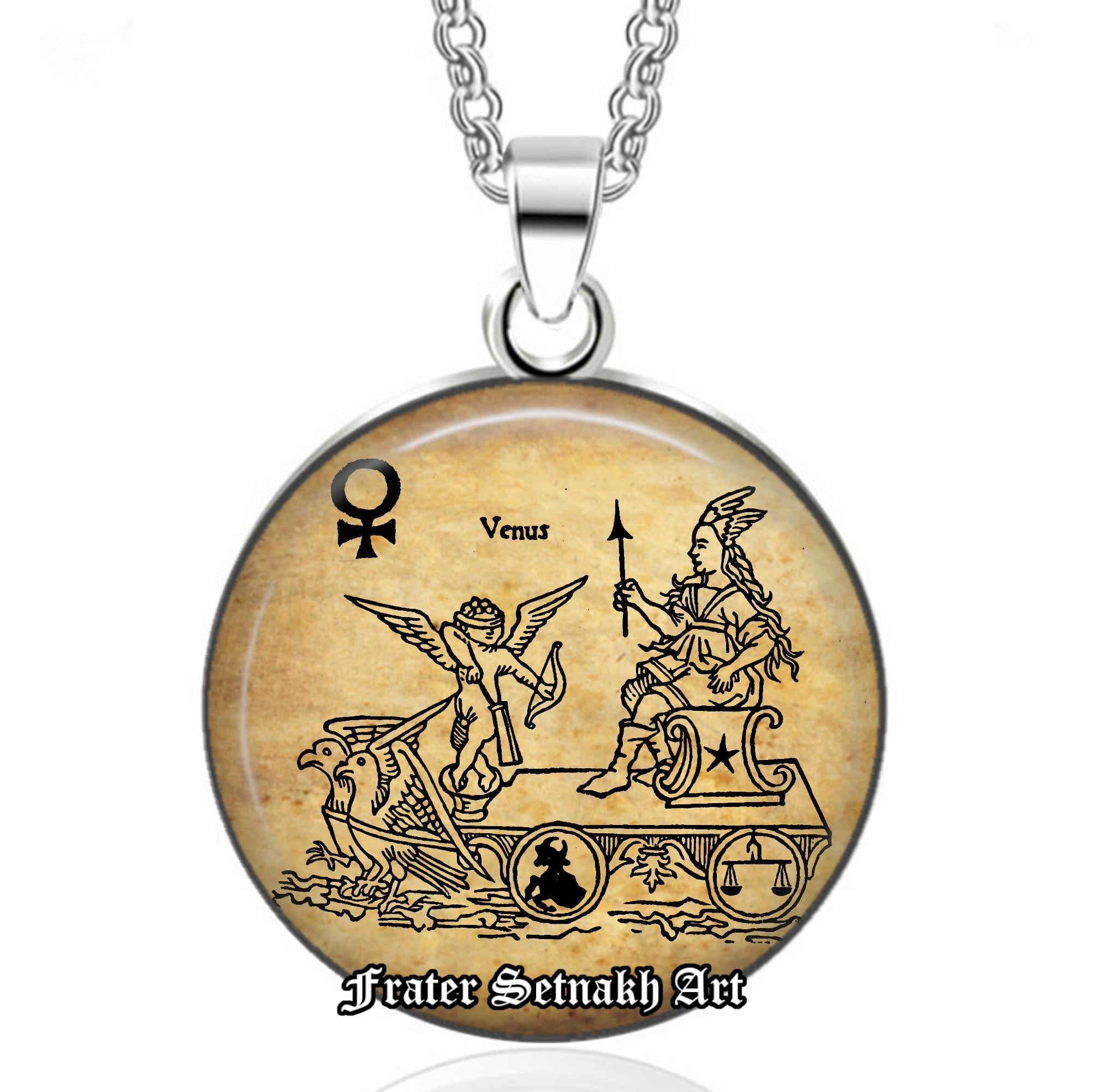 Venus Aphrodite Talisman – Love & Beauty Planet Amulet for Attraction and Self-Love – Zodiac: Taurus + Libra – Romantic Witch Jewelry #558.2