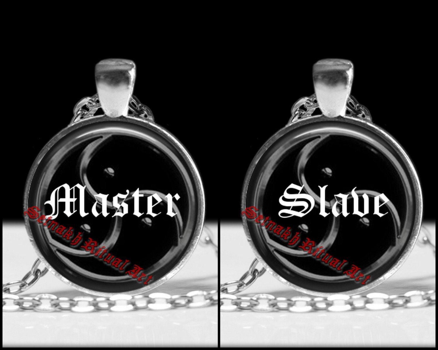 Master / Slave pendant, BDSM necklace, erotic jewelry, sexy charm, fetish symbol jewellery, sex gift, erotic accessories, BDSM collar #63