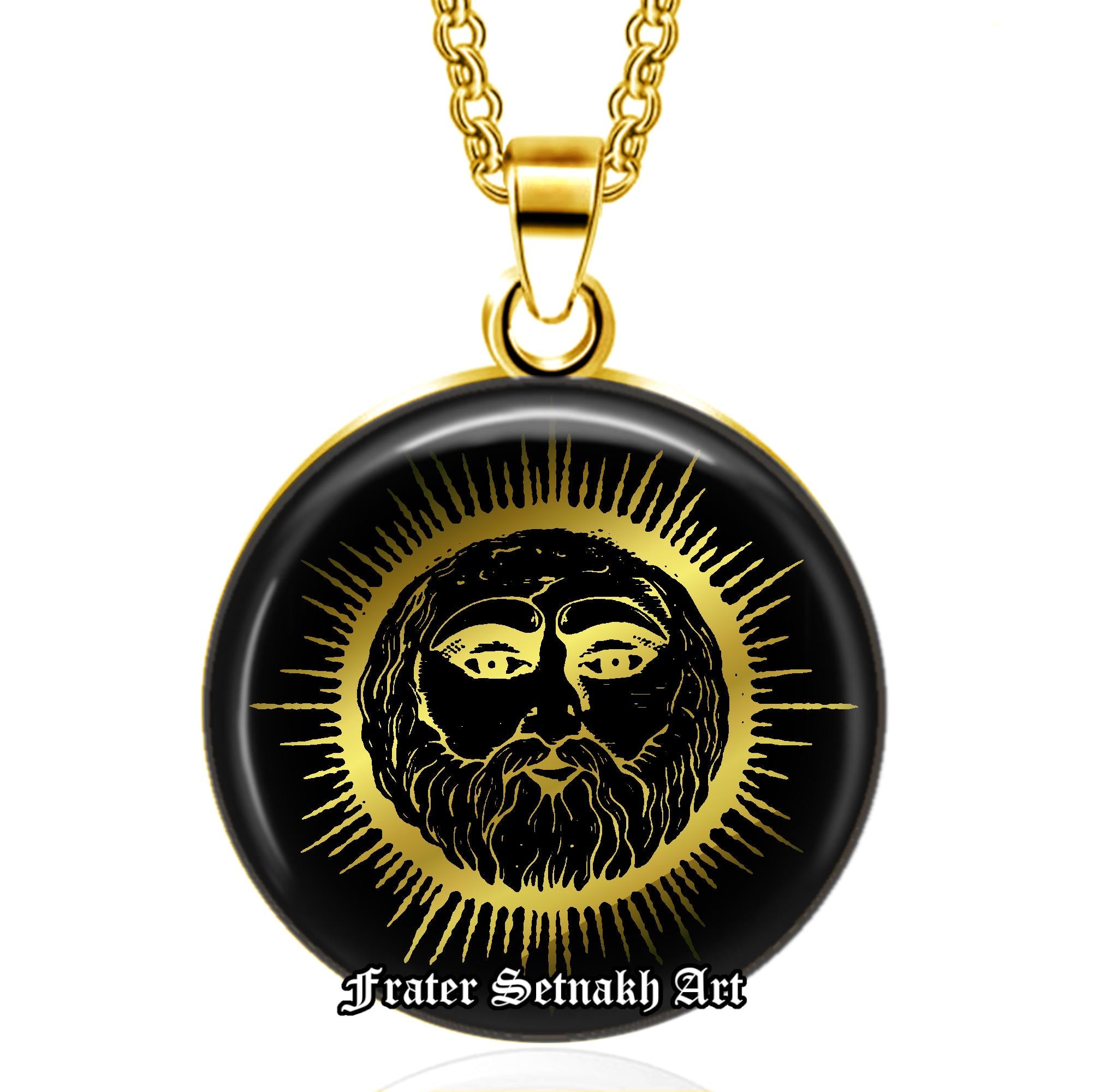 Sun Talisman Necklace – Solar Energy Amulet – Wiccan Jewelry for Protection – Pagan Sun Pendant – Gift for Spiritual Women & Witches #557.2