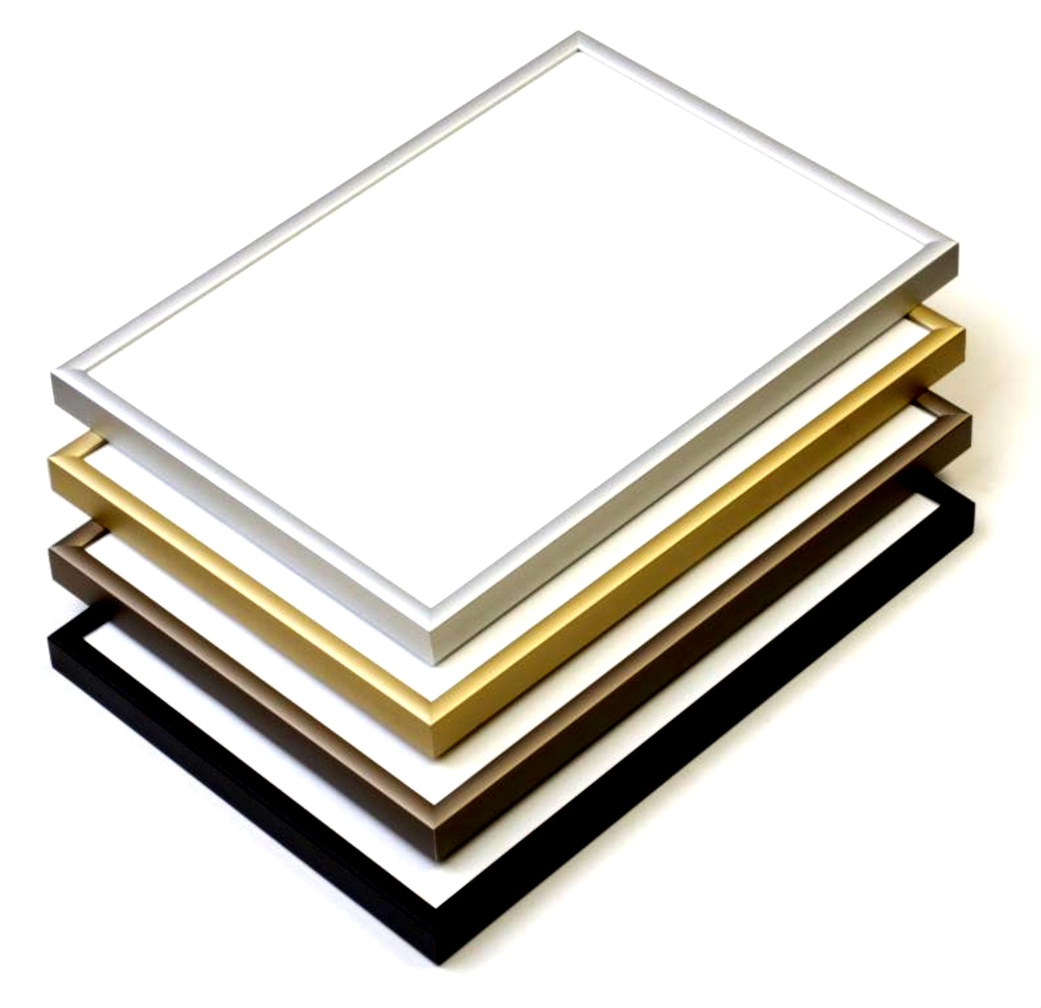 Frame Your Print – Metal Frame with Plexiglass | Ready to Hang | A5–A1 | 4 Colors