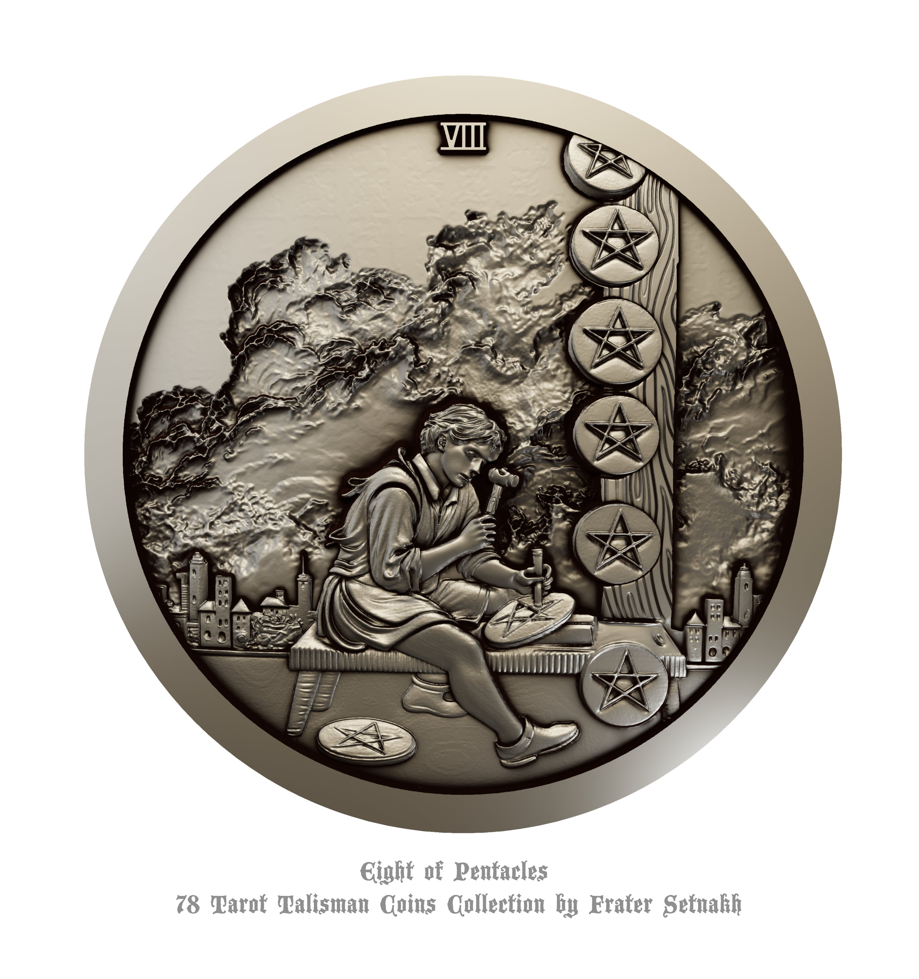 Tarot Coin Collection – World’s First Complete Rider–Waite Inspired Coin Set by Frater Setnakh – PRE-ORDERS - Shipping in October '25 - Divination Coins - Oracle Coins