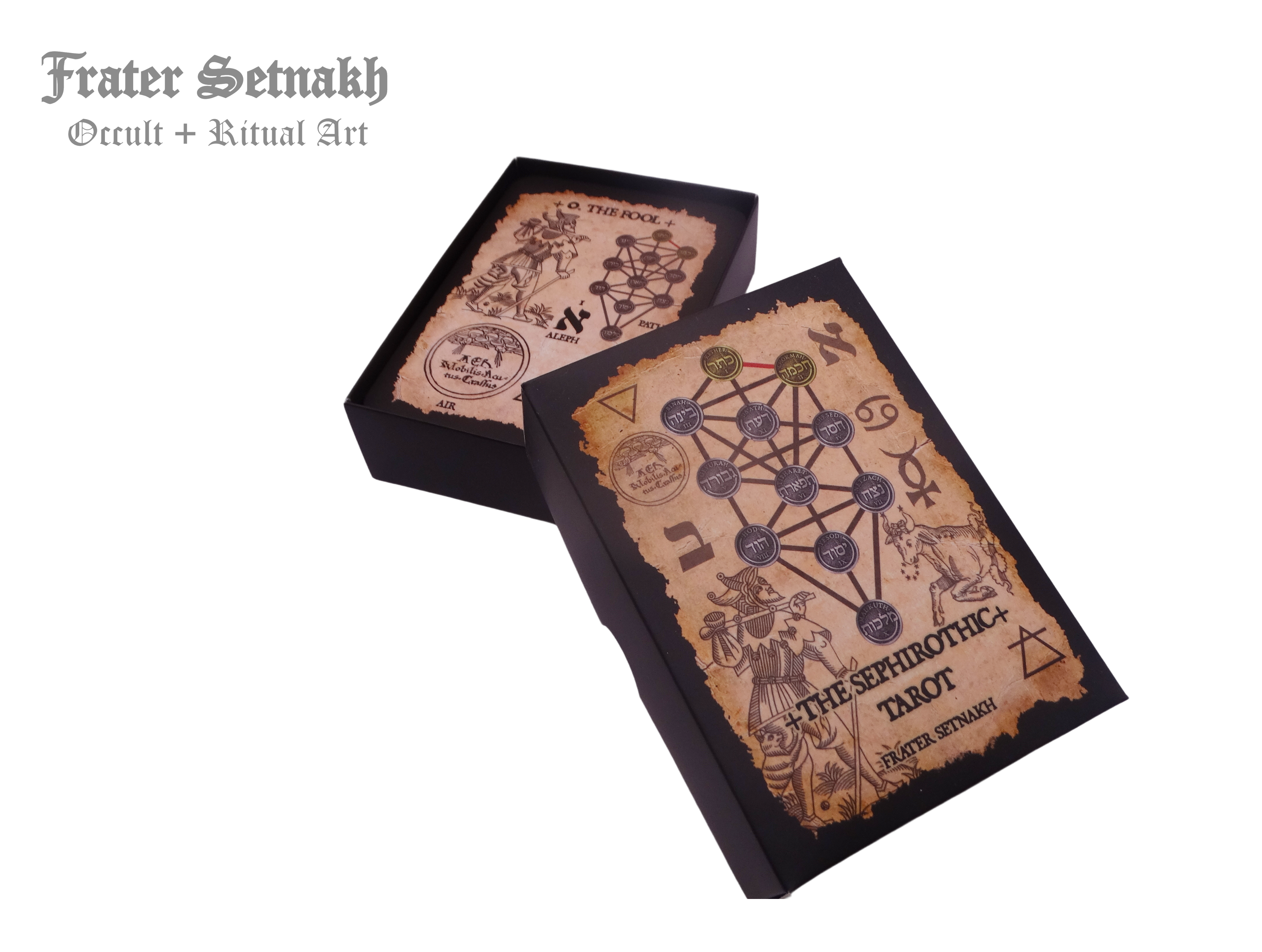 The Sephirothic Tree of Life - Tarot, Meditation Altar Tools - Sephiroth, Kabbalistic Art, Esoteric Wall Decor, Qabbalah, Occult art