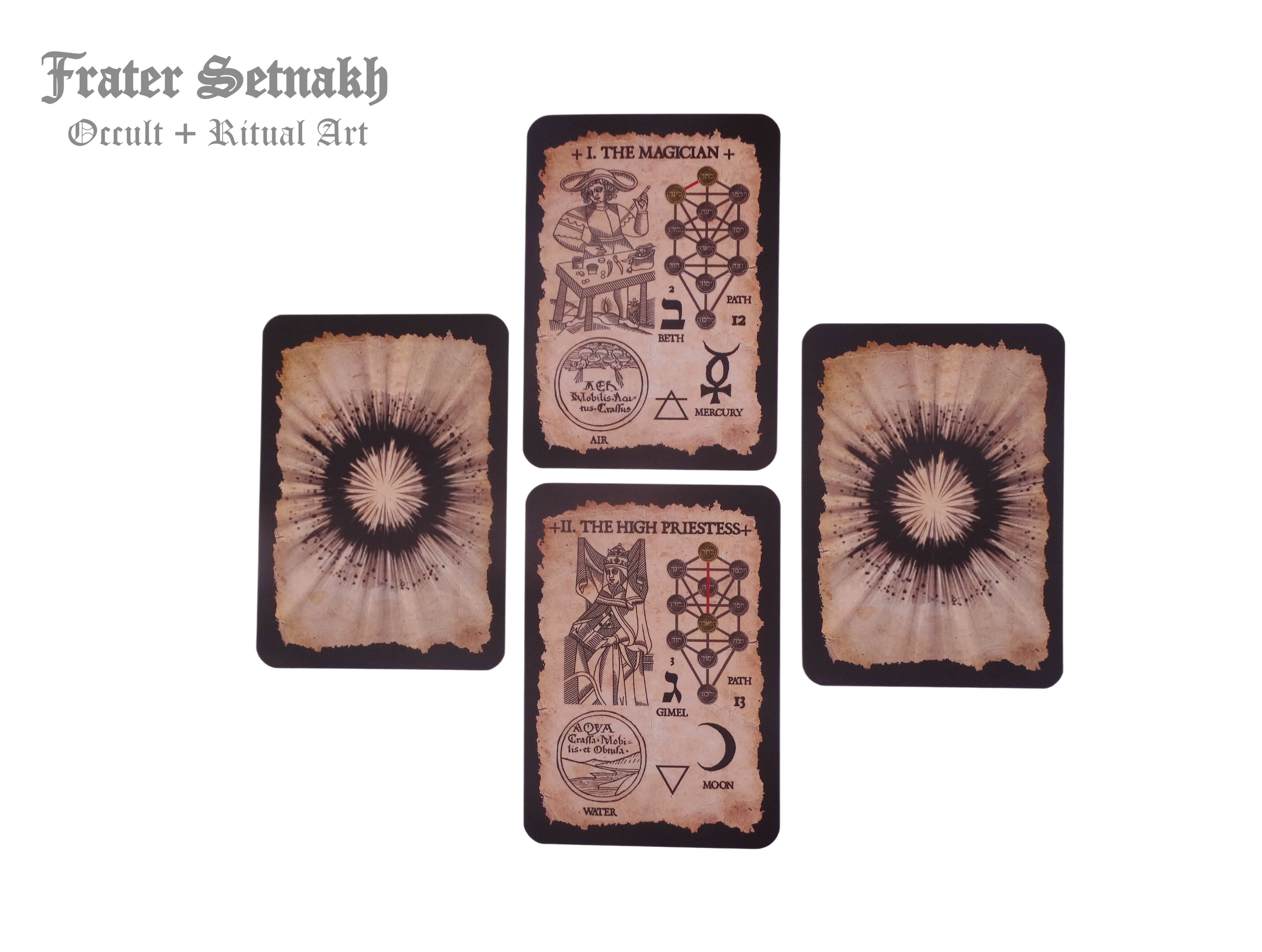 The Sephirothic Tree of Life - Tarot, Meditation Altar Tools - Sephiroth, Kabbalistic Art, Esoteric Wall Decor, Qabbalah, Occult art