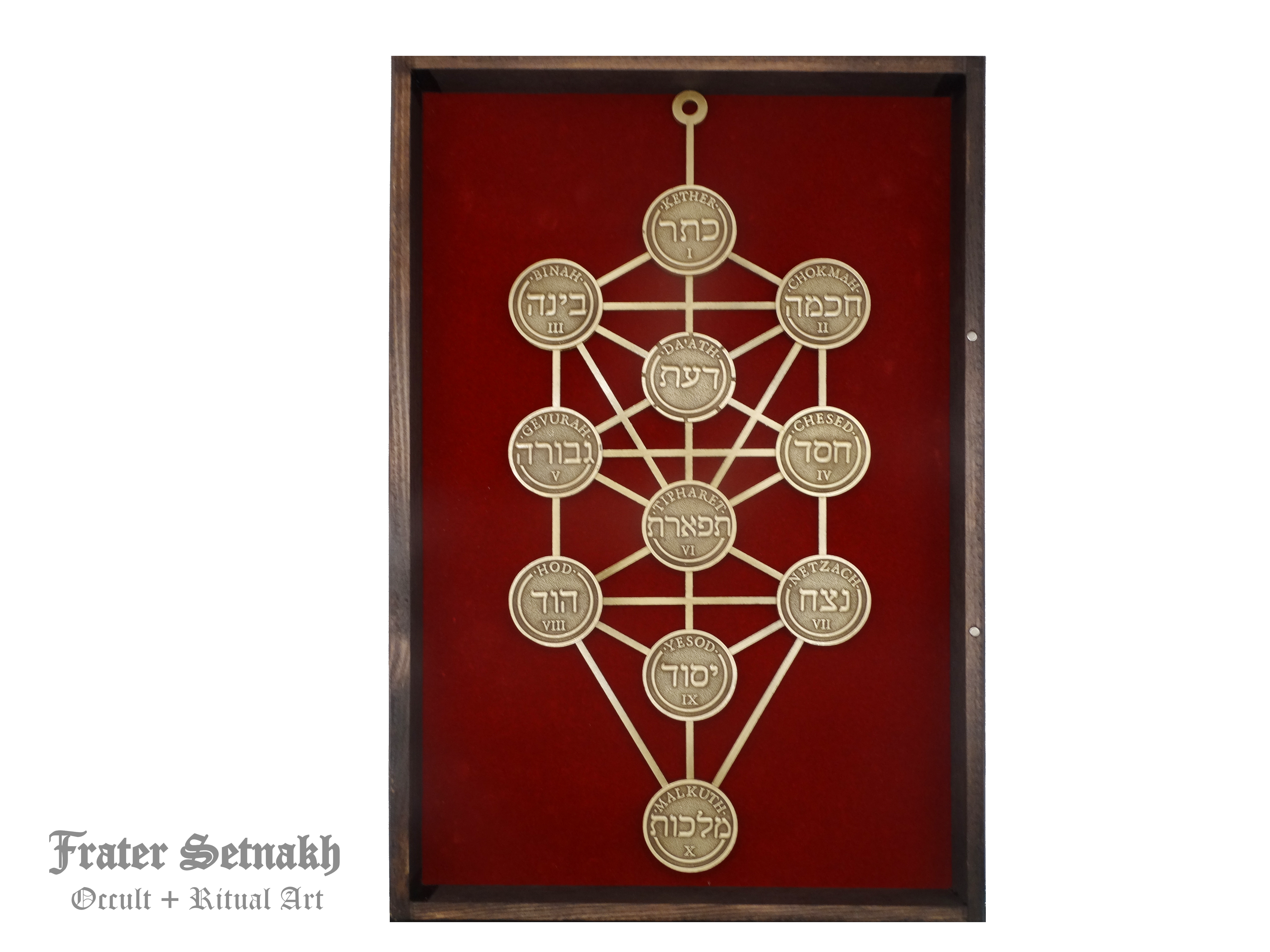 The Sephirothic Tree of Life - Tarot, Meditation Altar Tools - Sephiroth, Kabbalistic Art, Esoteric Wall Decor, Qabbalah, Occult art