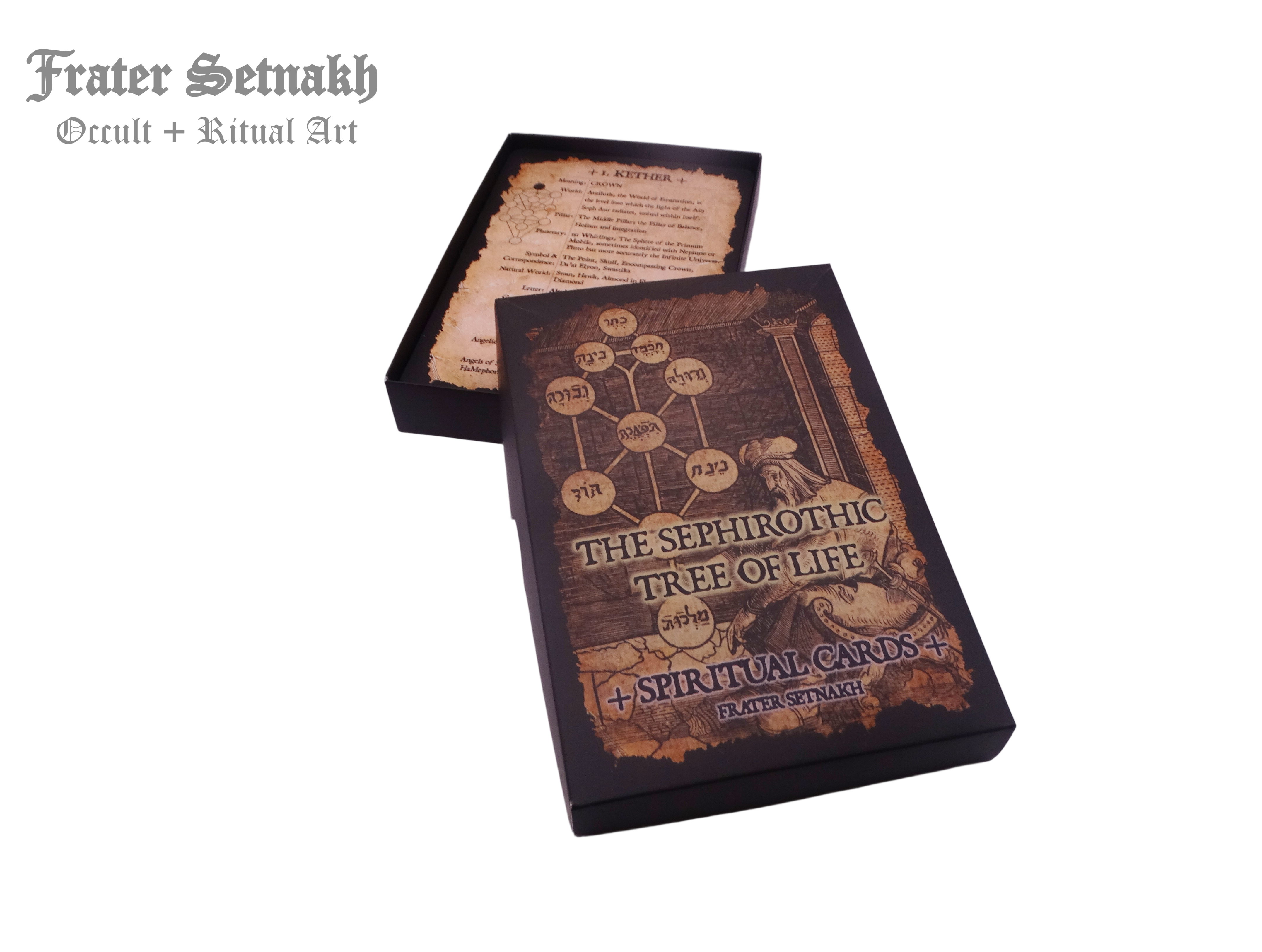 The Sephirothic Tree of Life - Tarot, Meditation Altar Tools - Sephiroth, Kabbalistic Art, Esoteric Wall Decor, Qabbalah, Occult art