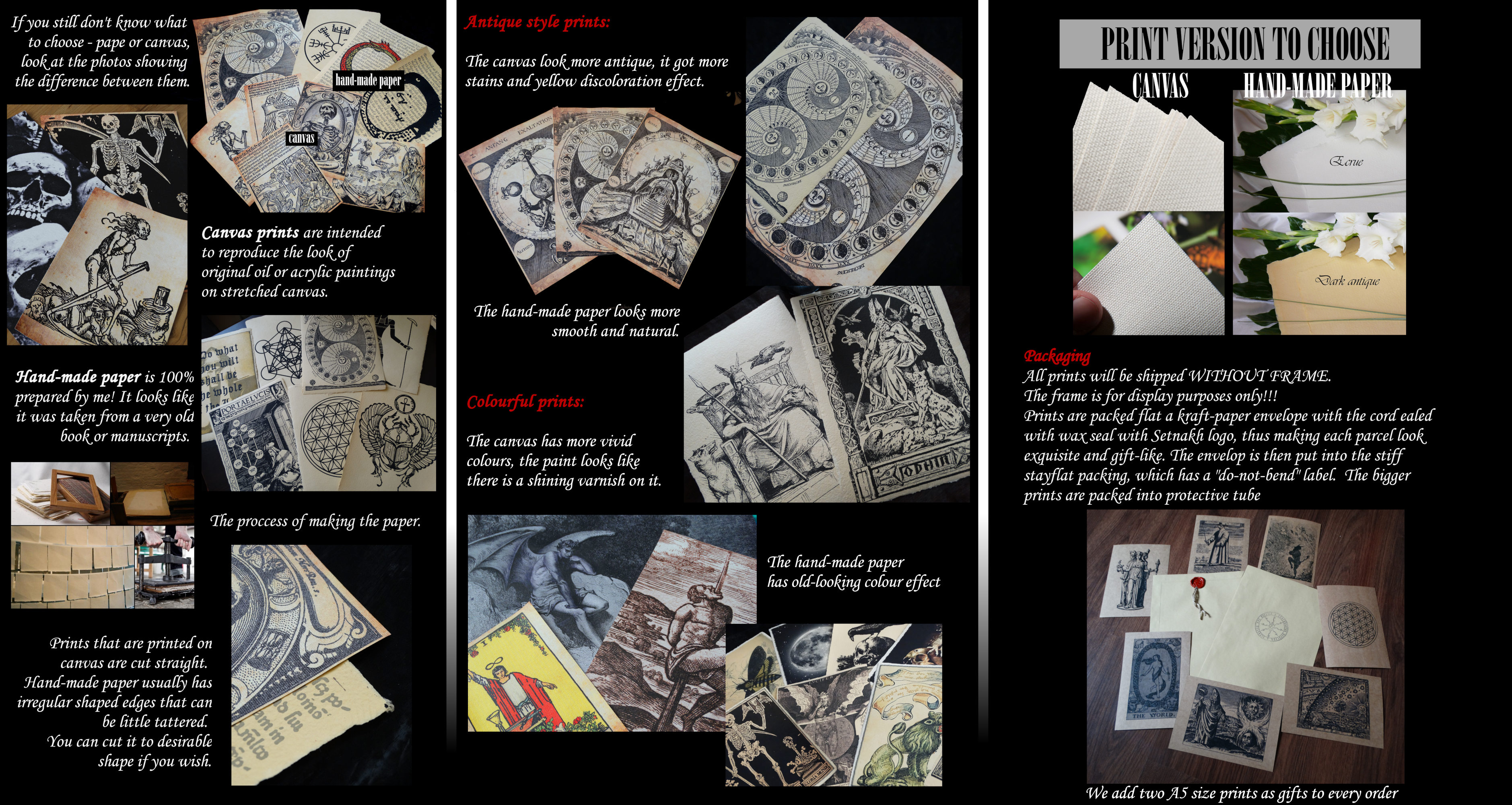 a collage of pictures of different types of cards