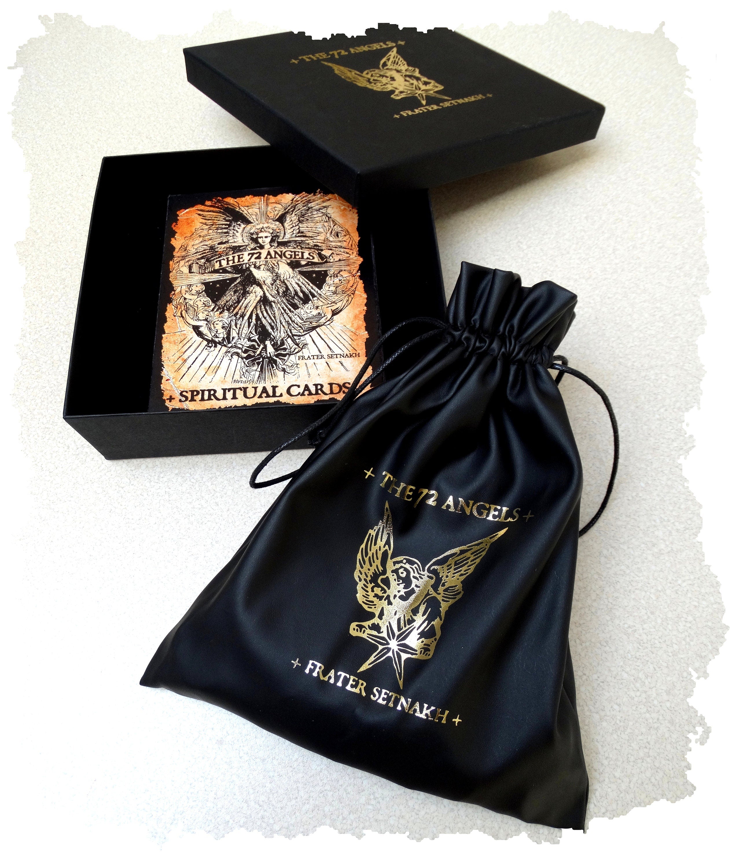 72 Angels: Talismans for Luck, Love, Health, Wealth - Magick Collection for Lightworkers | Invoke Angelic Blessings: 72 Coins & Cards Set