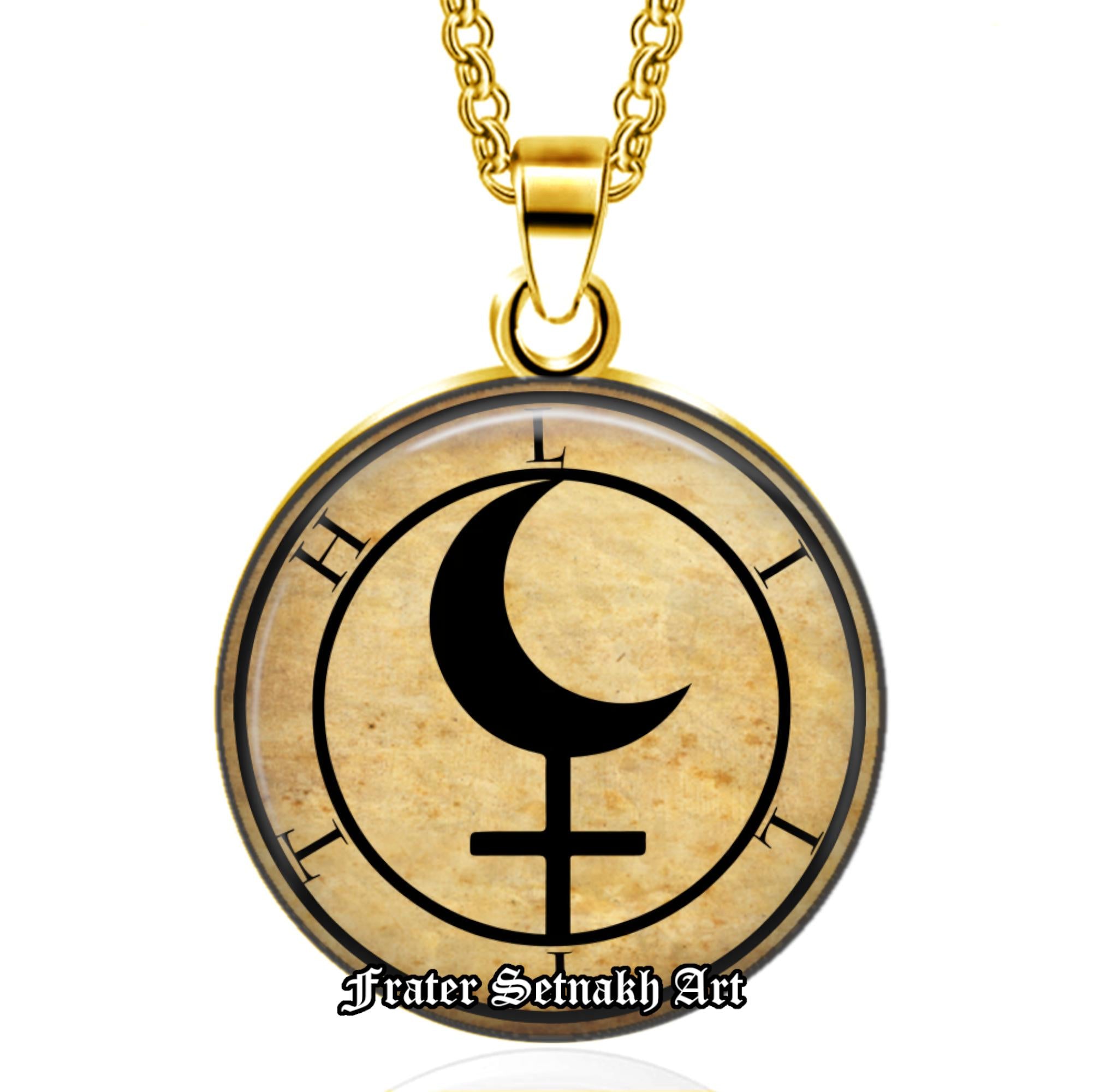 Lilith Sigil Talisman – Witch Necklace for Dark Feminine Power, Rebellion, Magic, Protection, Occult Amulet, Wiccan Jewelry Shadow Work #559