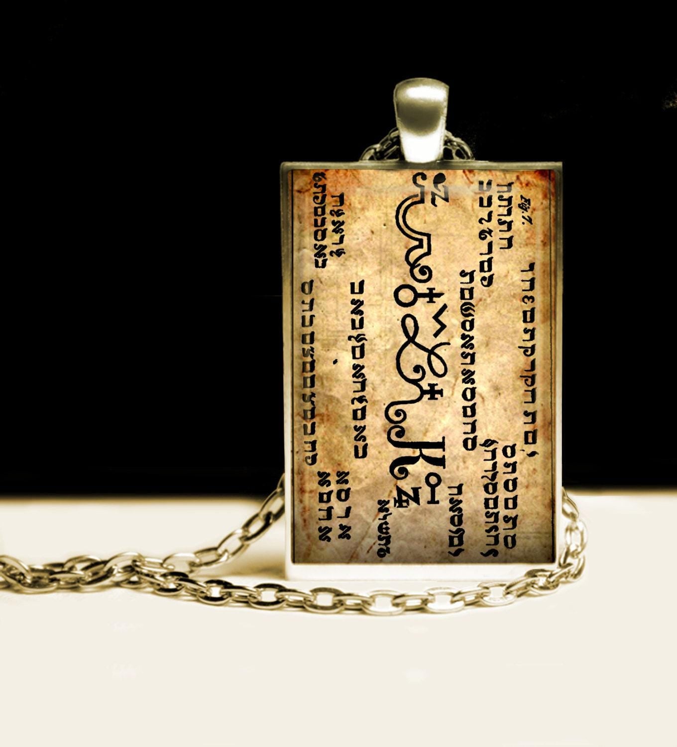 It helps to understand dreams and visions, knowledge talisman, The Sixth Seal, 6th & 7th Book of Moses pendant, occult amulet #395.6