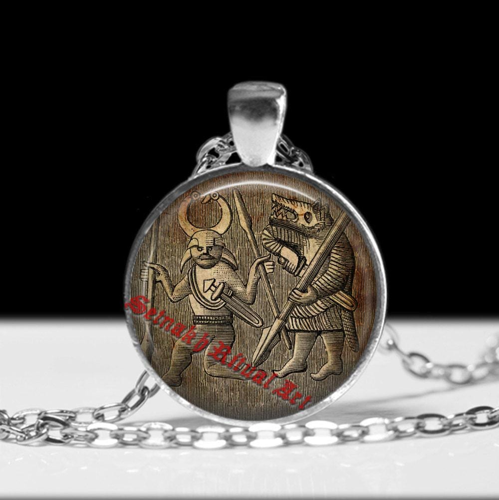 Viking jewelry, Berseker pendant, Norse warrior, necklace #439