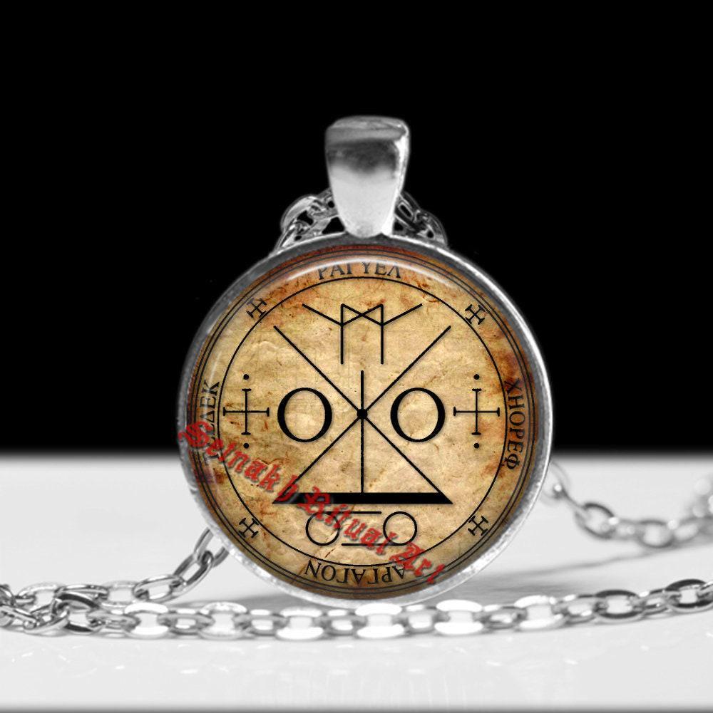 Archangel seal pendant, angel necklace, occult, magic talisman, Michael, Gabriel, Uriel, Zadkiel, Raphael, Camael, Jophiel, Azrael #93