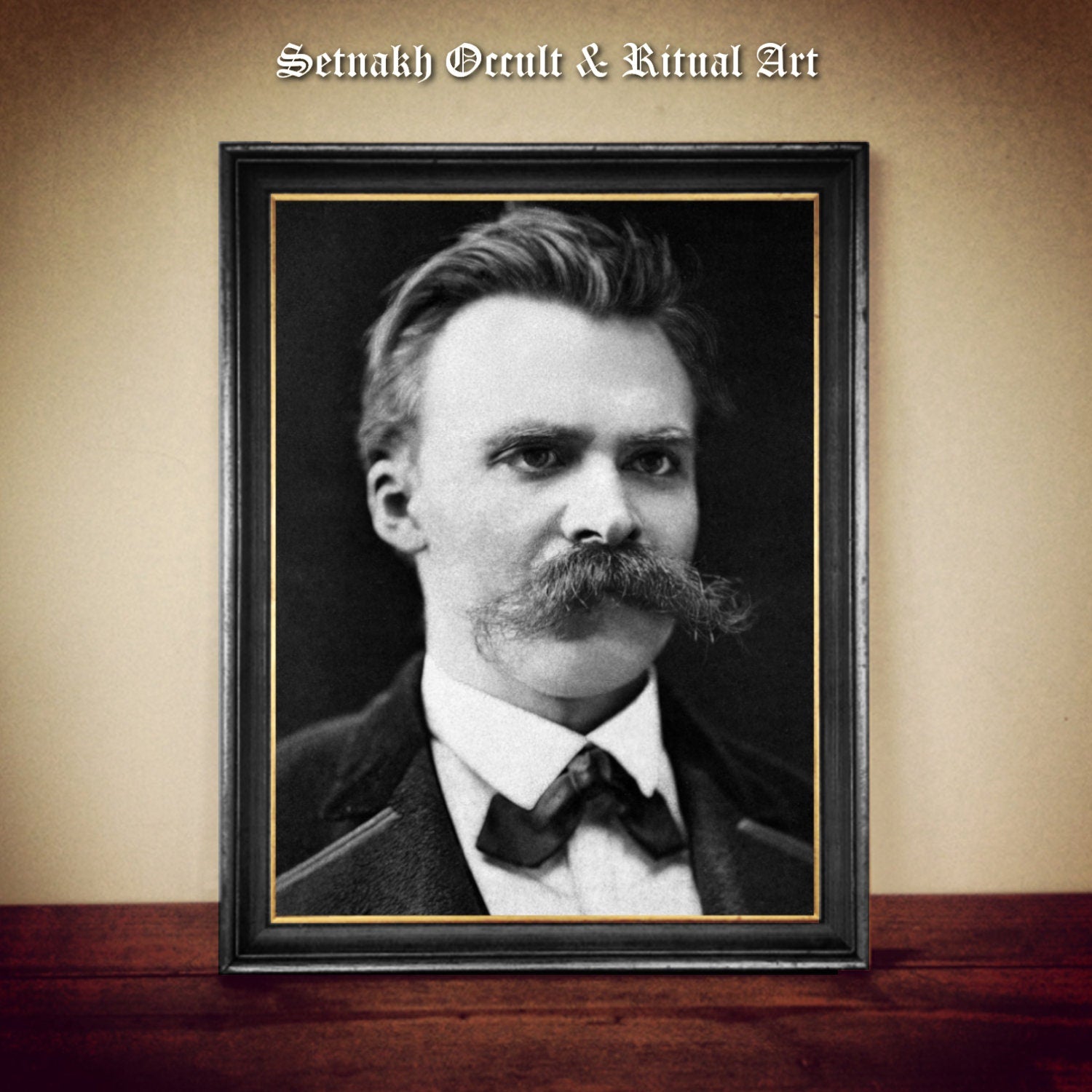 Friedrich Nietzsche portrait print, a German philosopher, cultural critic, composer, poet, writer, philologist, Übermensch theory #PR6