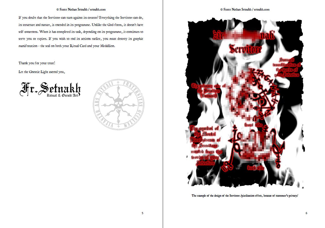 CUSTOM RITUAL + Nephesh Beritih Technique + Medallion with SERVITORE - Very Powerful Magick, Witchcraft, Sorcery, Occult Art