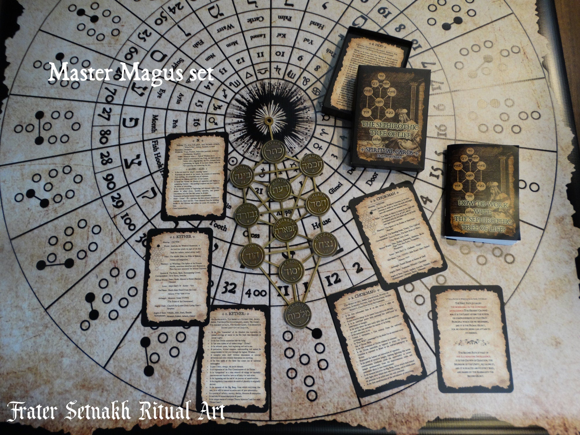Tree of Life – 44 Spiritual Cards Exploring Sephiroth, Kabbalah, Alchemy, Perfect for Tarot Readers, Mystics and Students of Esoteric Wisdom