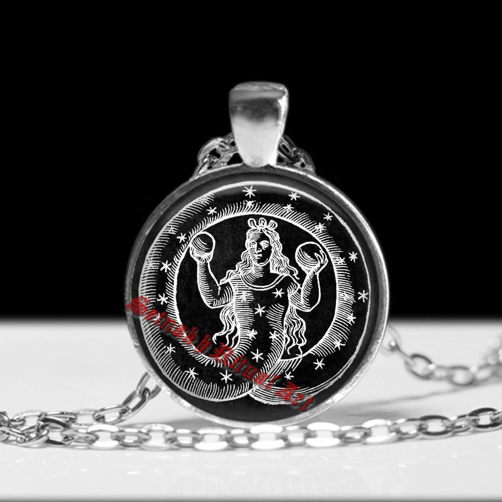 Eternity symbol talisman, eternal soul necklace, occult, gnostic pendant, alchemy design #523