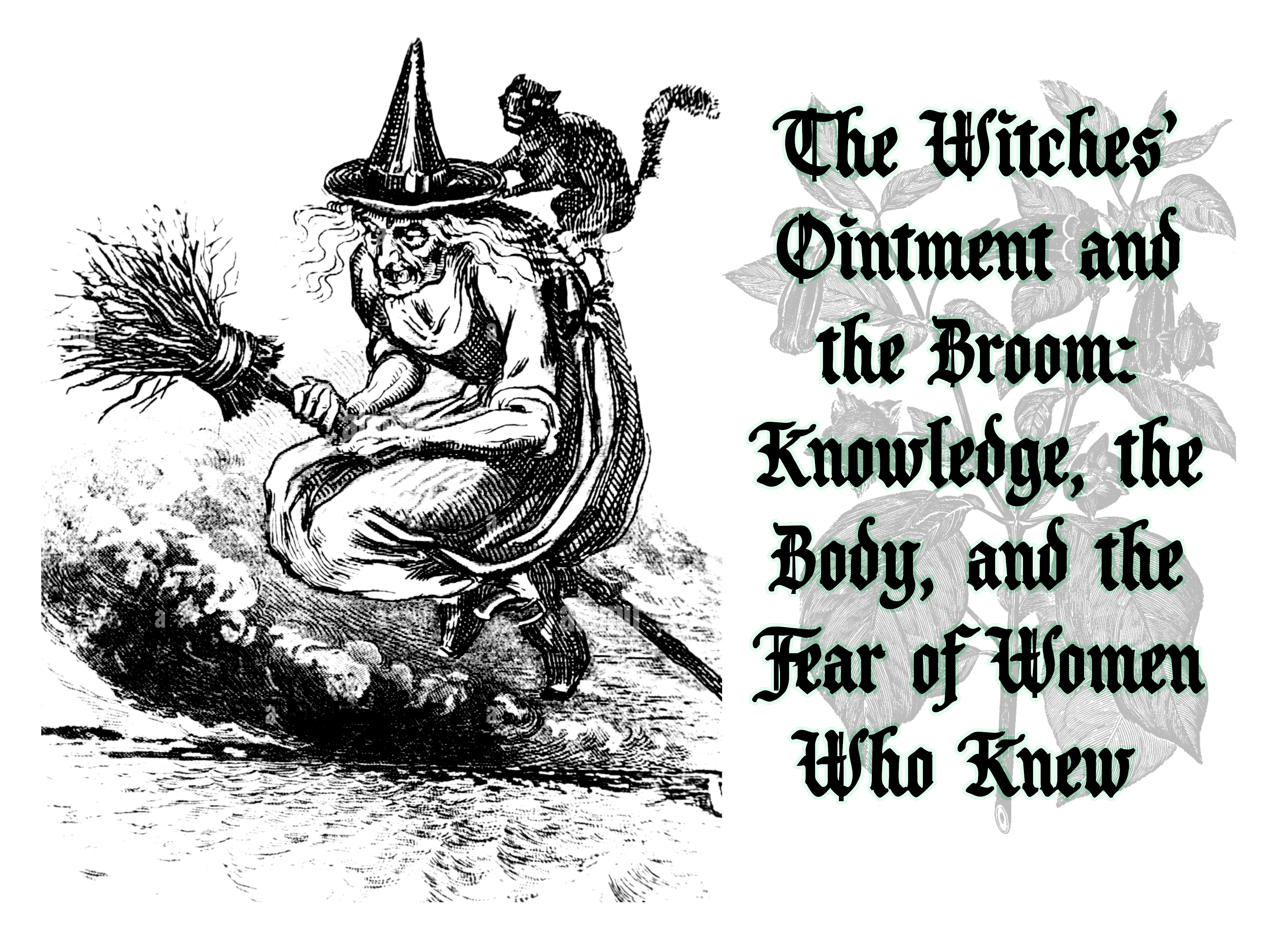The Witches’ Ointment and the Broom: Knowledge, the Body, and the Fear of Women Who Knew
