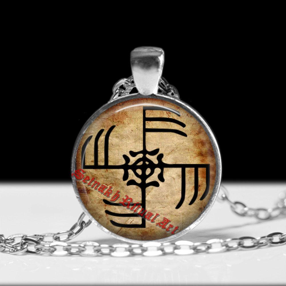 Icelandic magical stave, Ginfaxi amulet, norse necklace, viking symbol jewelry,  nordic pendant,  icelandic stave, pagan, magick #453