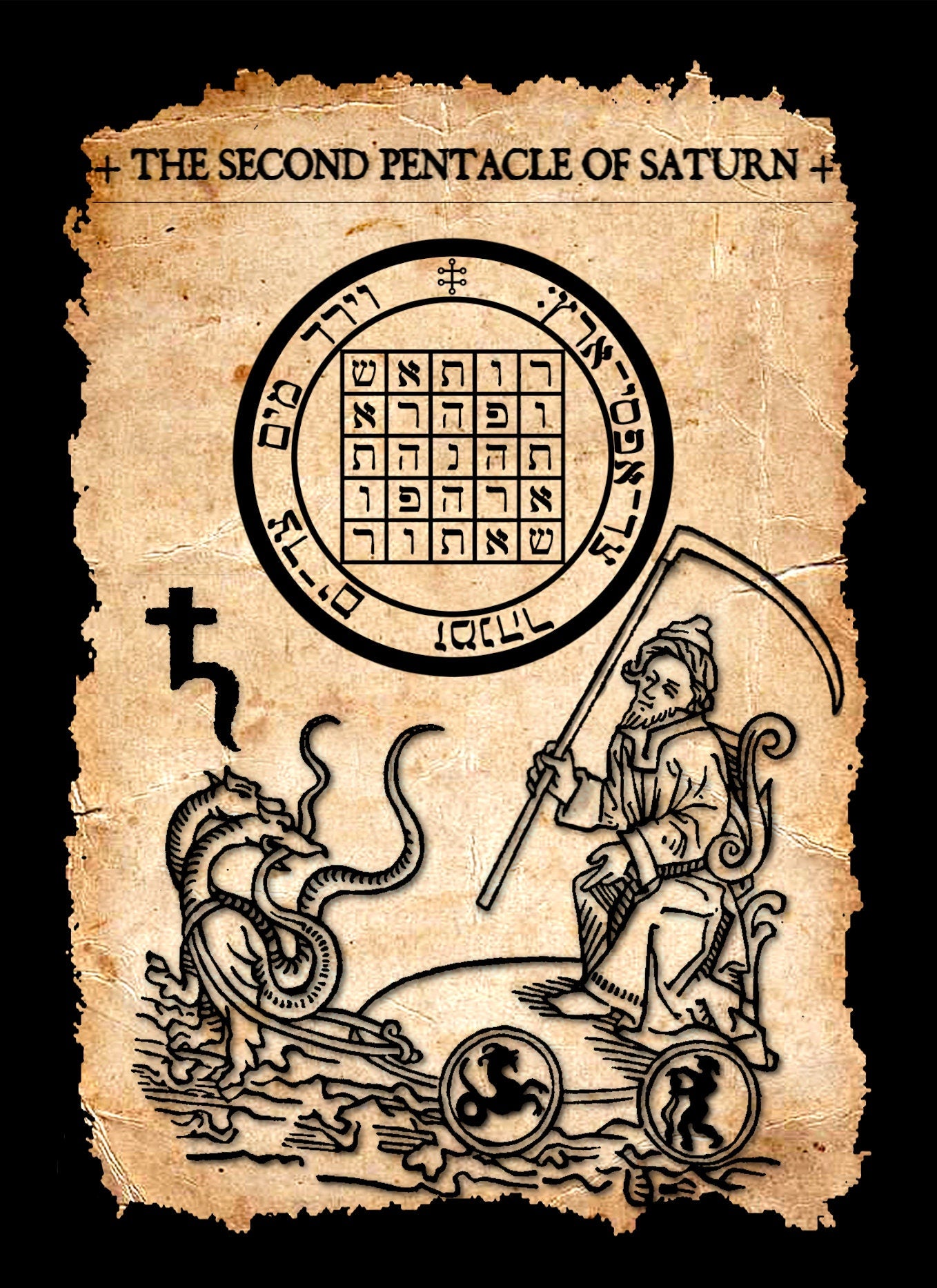 King Solomon Pentacles – Deck of 44 Spiritual Cards with Planetary Seals for Wealth & Protection, Angel Magick, The Greater Key of Solomon