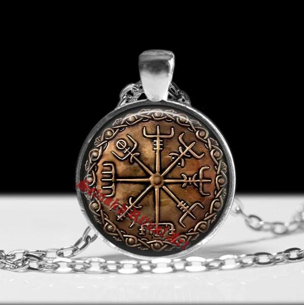 Vegvisir pendant, viking amulet, viking jewelry, vegvisir necklace, viking compass, pagan necklace, magic pendant, nordic jewelry #232