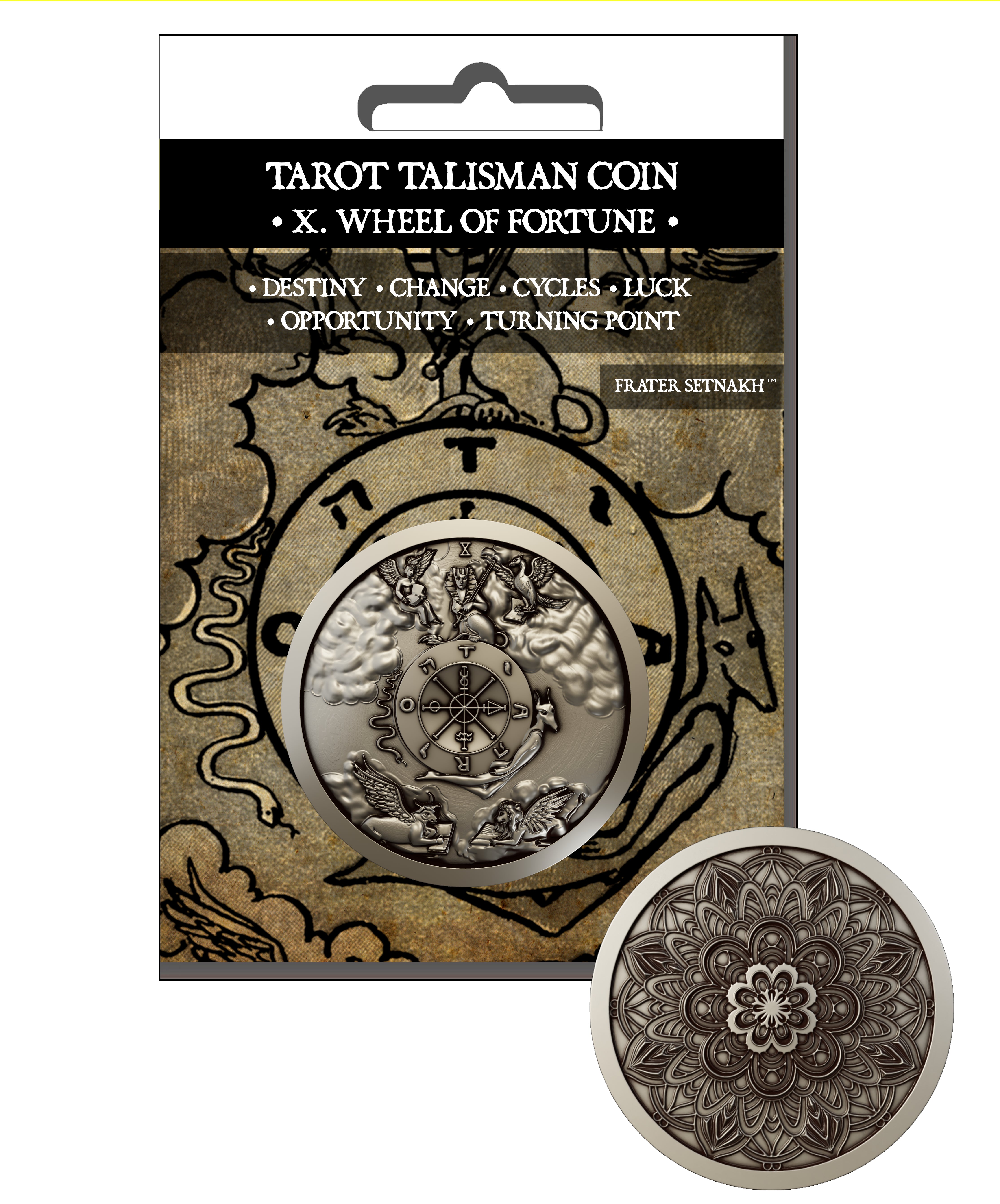 22 Tarot Talisman Coins + 22 Descriptive Cards + PVC Foils | Retailers: Apply to receive wholesale discounts up to 50%