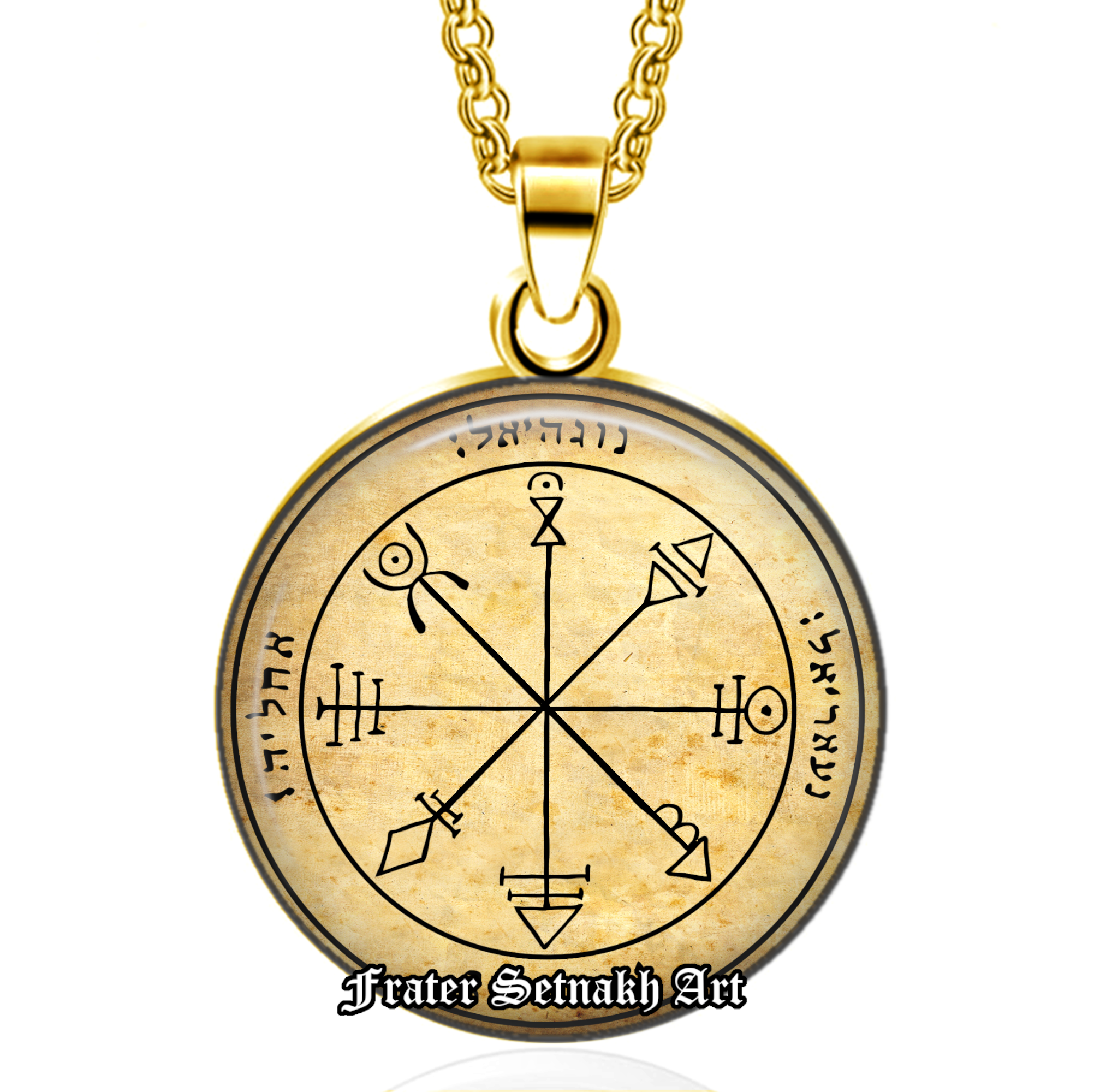 First pentacle of Venus pendant, friendship talisman, Goetia Solomon Seals, ritual necklace, occult jewelry, ceremonial magick, lamen #103