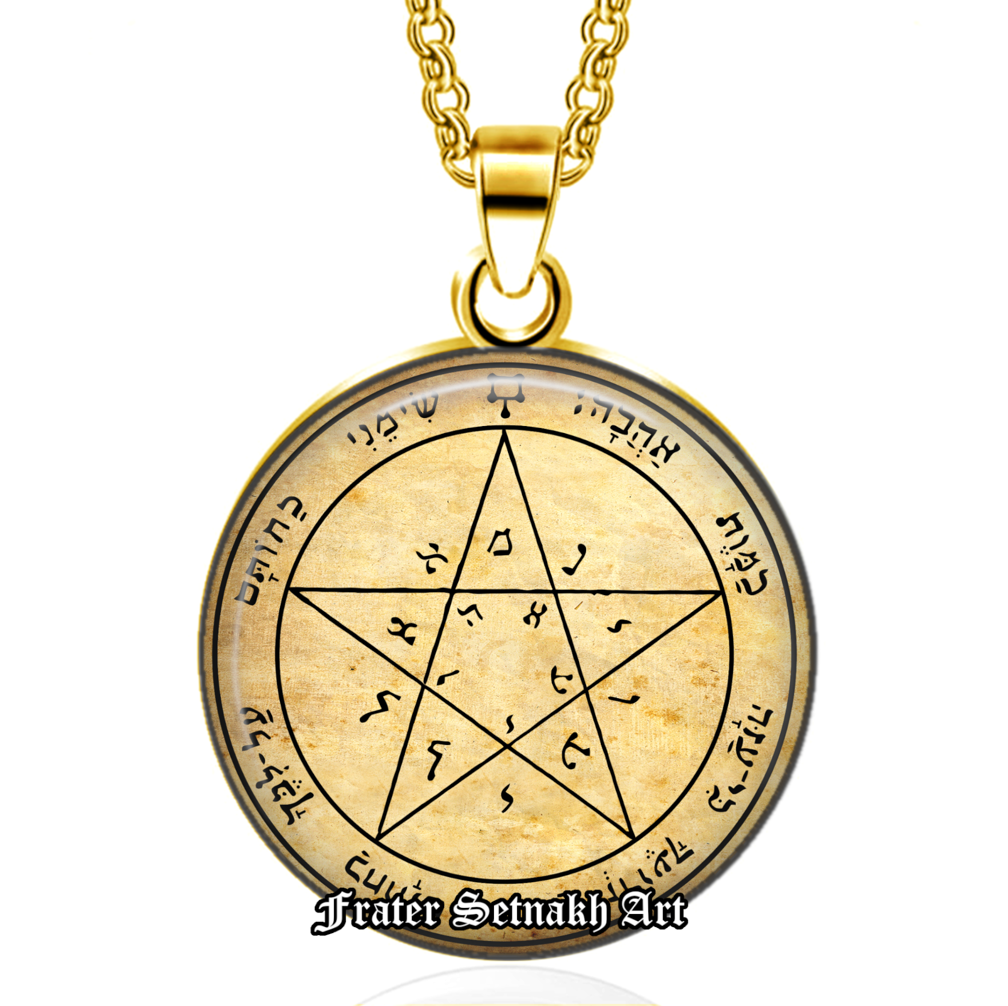 Second pentacle of Venus pendant, grace and honor talisman, Goetia Solomon Seals, ritual necklace, occult jewelry, ceremonial magick #103
