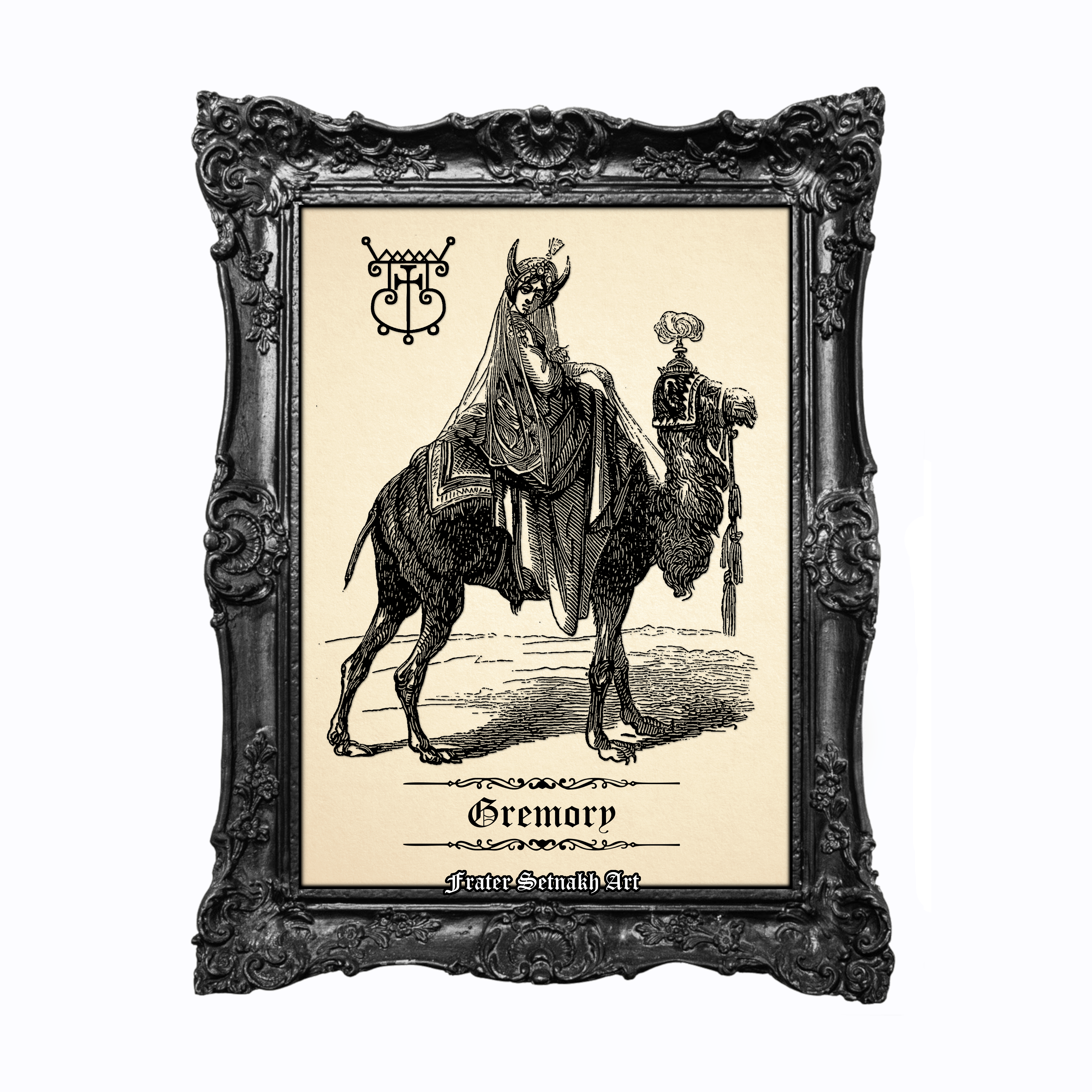 Gremory Demon Print - Goetic Sigil of Love, Hidden Treasures & Mystical Guidance – Ars Goetia Demon Seal Poster – Occult Wall Art #104.56