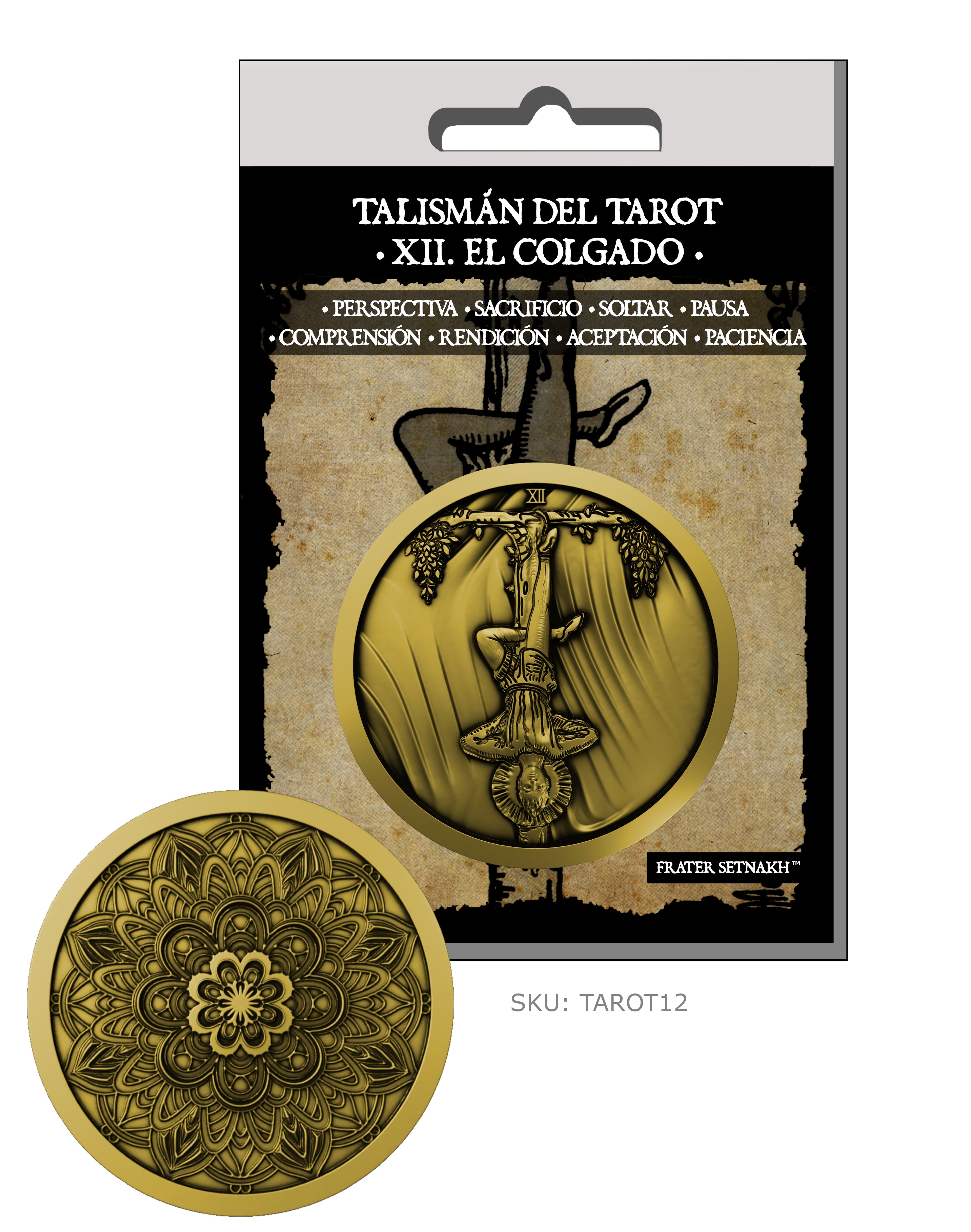 22 Monedas-Talismán del Tarot + 22 Cartas Descriptivas + Láminas de PVC | Minoristas: soliciten descuentos mayoristas de hasta el 50%