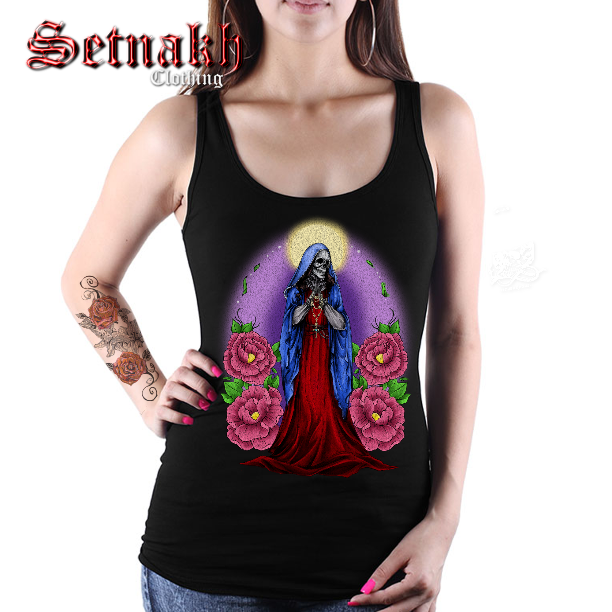 Santa Muerte Occult Heat Transfer Print for your Clothes / 3 Designs Available #435