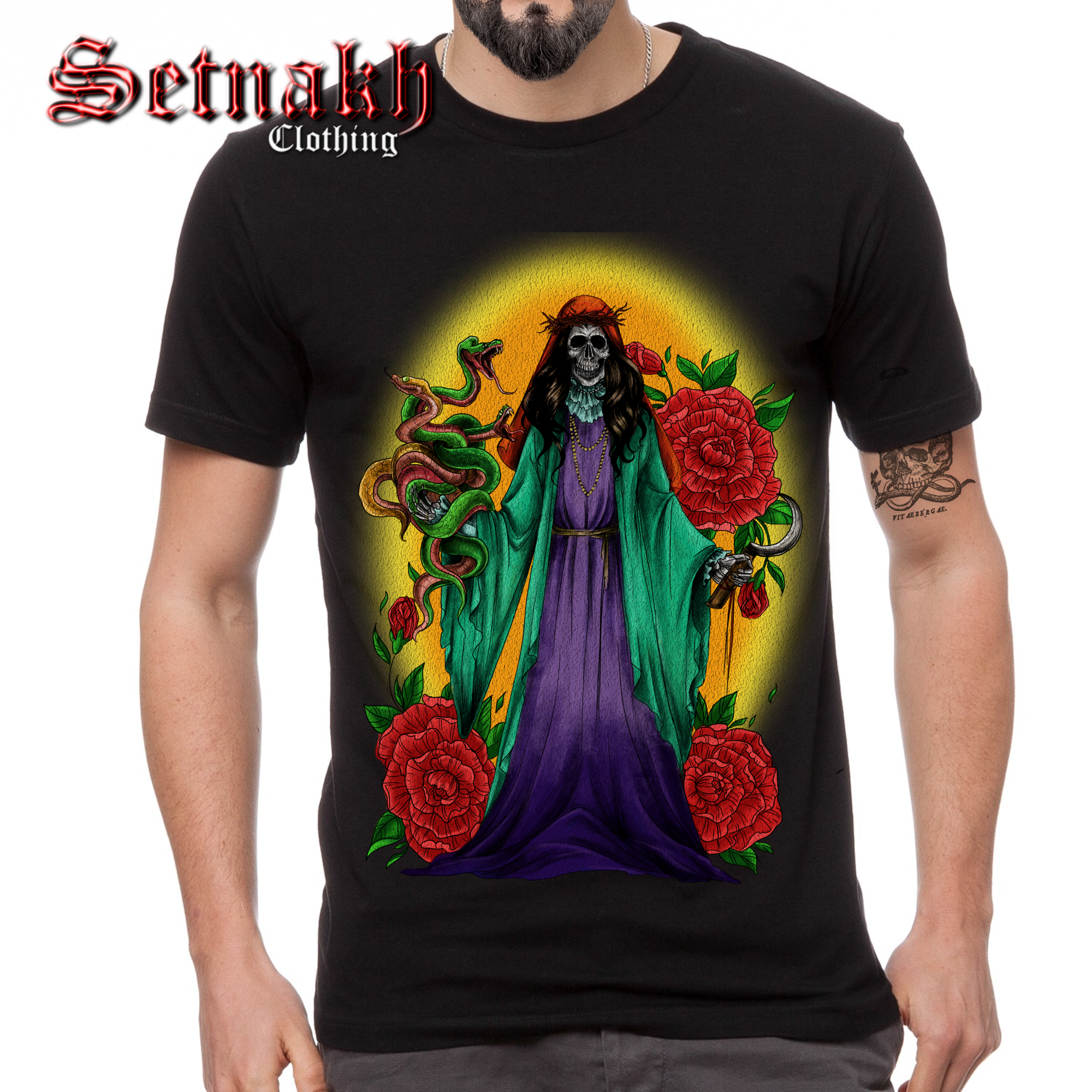 Santa Muerte Occult Heat Transfer Print for your Clothes / 3 Designs Available #435
