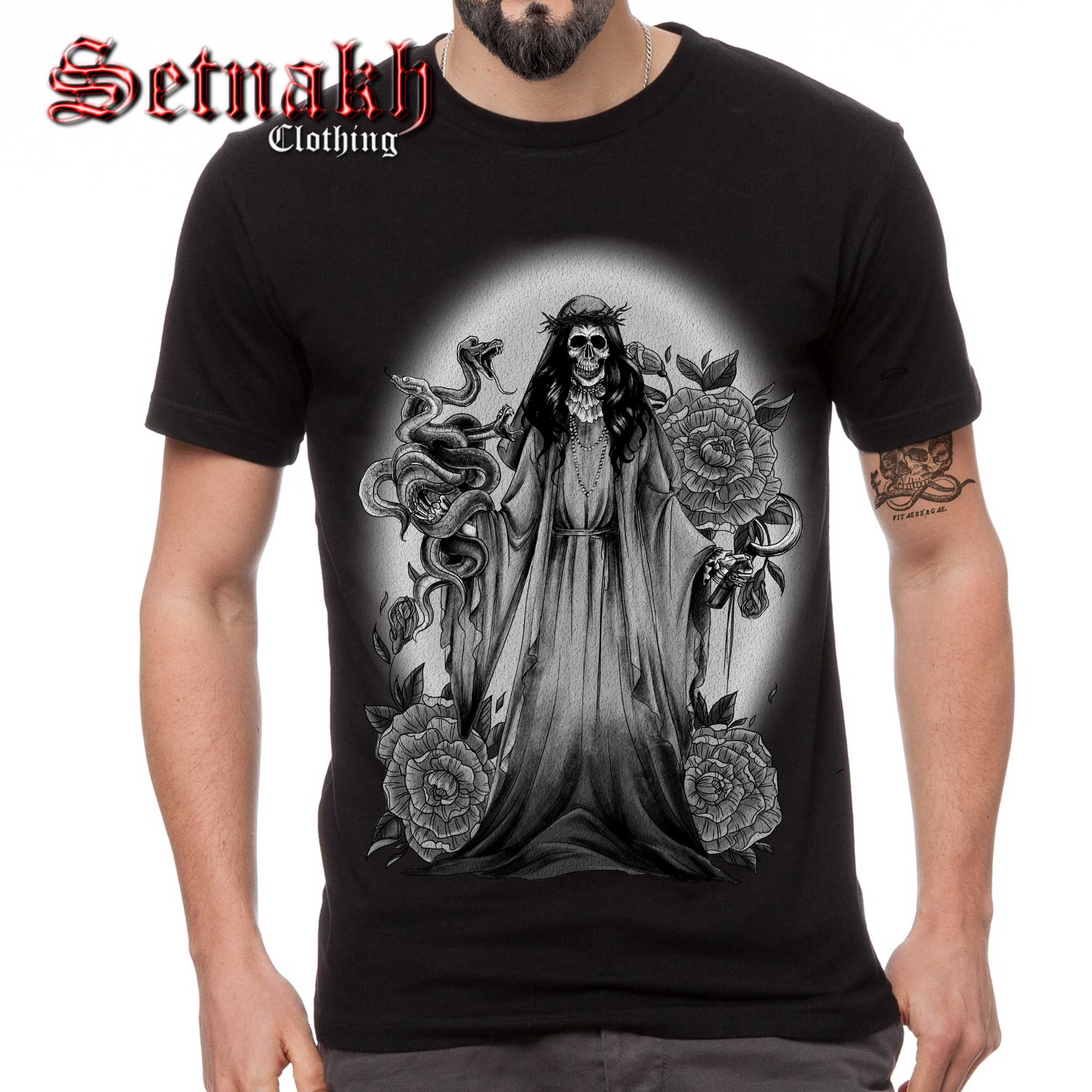 Santa Muerte Occult Heat Transfer Print for your Clothes / 3 Designs Available #435