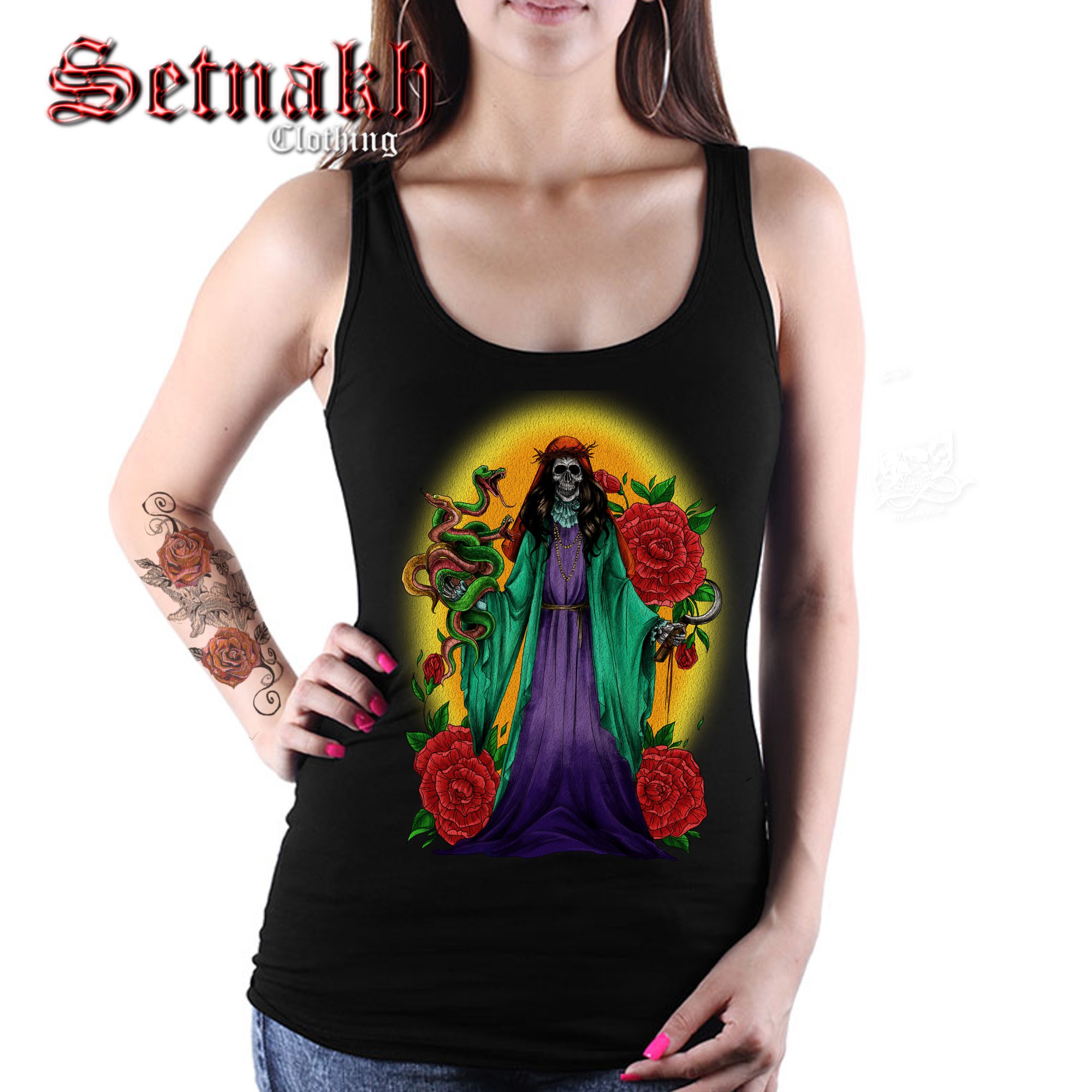 Santa Muerte Occult Heat Transfer Print for your Clothes / 3 Designs Available #435