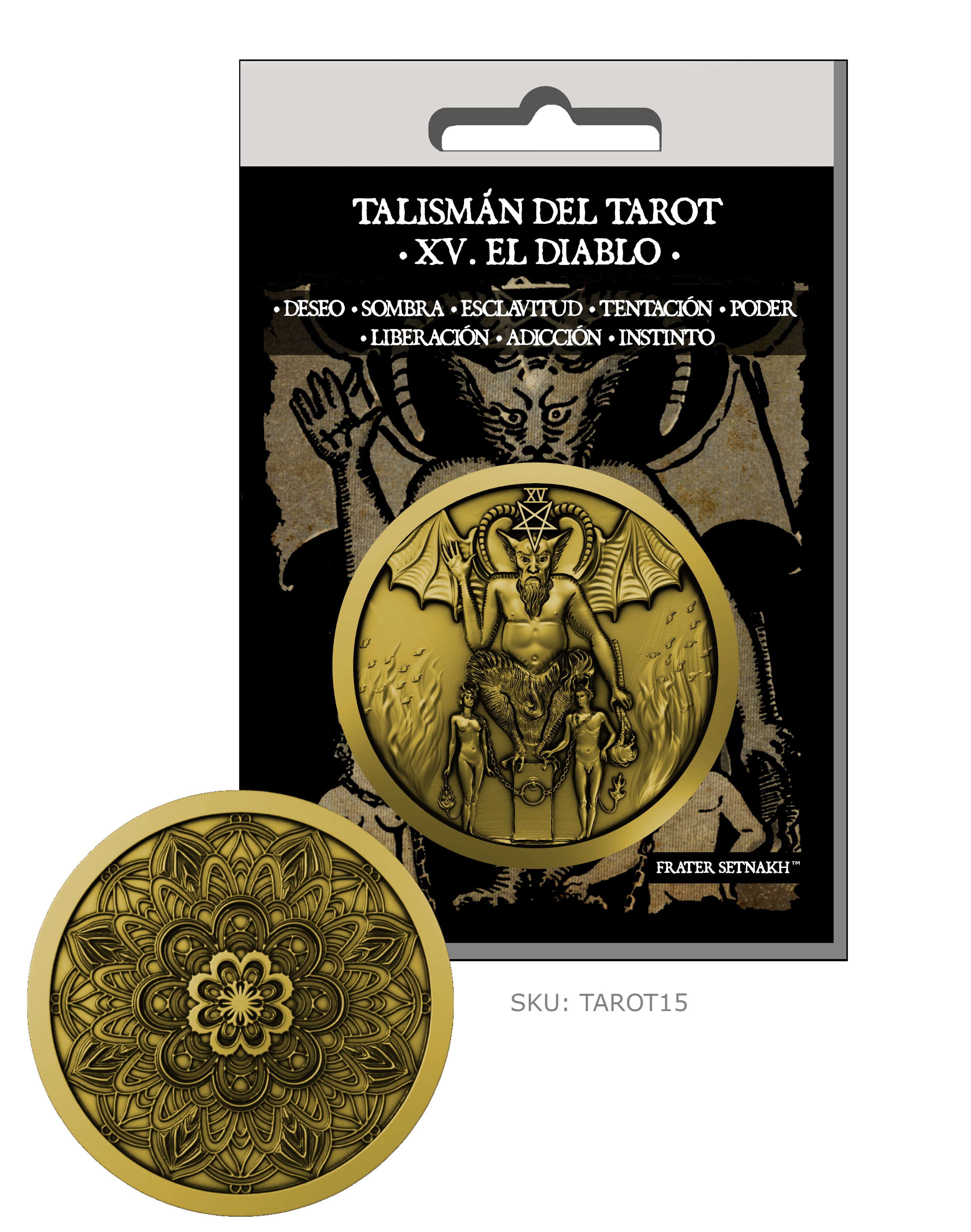 22 Monedas-Talismán del Tarot + 22 Cartas Descriptivas + Láminas de PVC | Minoristas: soliciten descuentos mayoristas de hasta el 50%