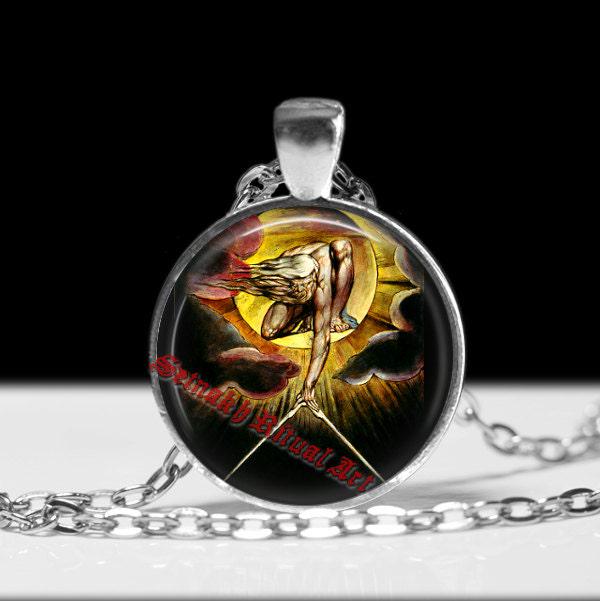 The Ancient of Days"pendant, William Blake jewelry, William Blake necklace, mystical jewelry, magic necklace #240