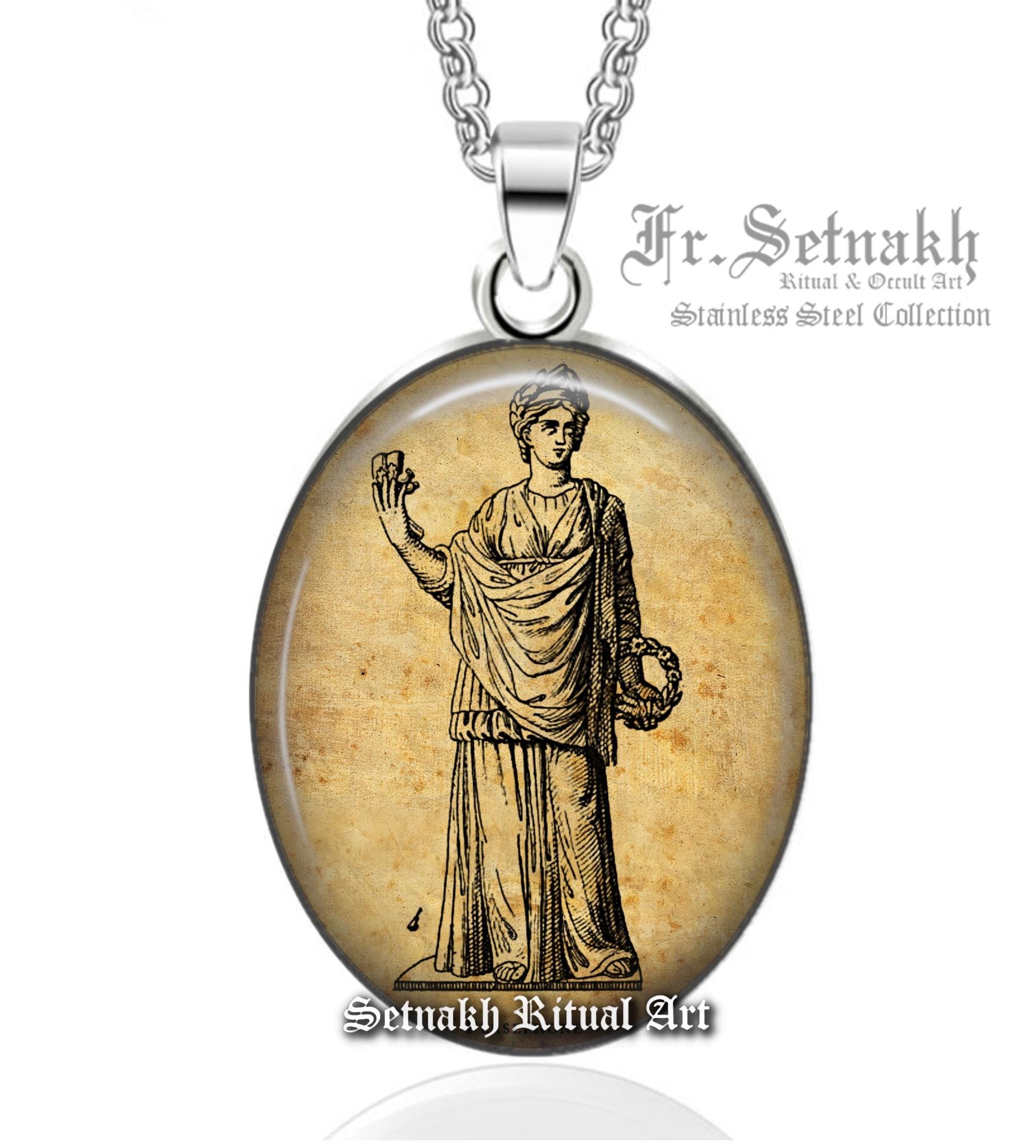 Wiccan Persephone Pendant – Witchy Talisman of Transformation, Rebirth & Underworld Magic, Witch Necklace, Greek Goddess Jewelry, gift #WS12