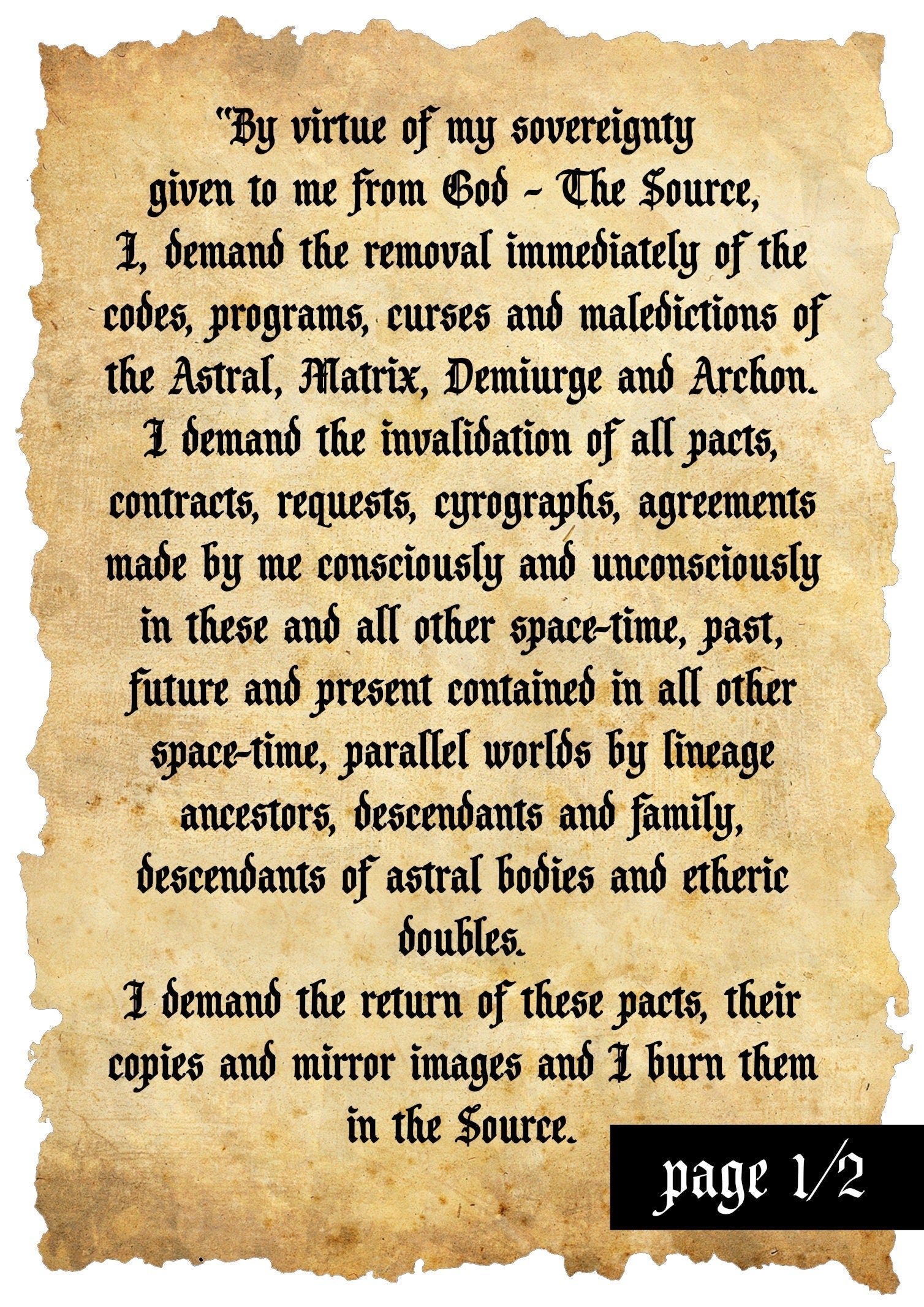 Declaration of Sovereignty + Purify your KARMA + Alchemical, Hermetic Transformation of Counsciousness