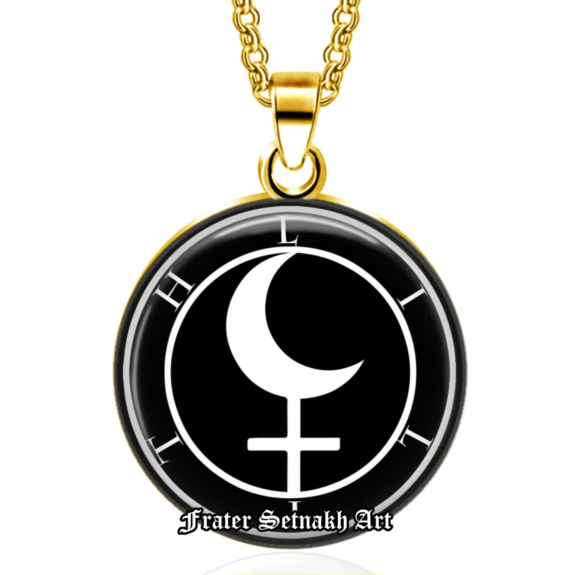 Lilith Sigil Talisman – Witch Necklace for Dark Feminine Power, Rebellion, Magic, Protection, Occult Amulet, Wiccan Jewelry Shadow Work #559