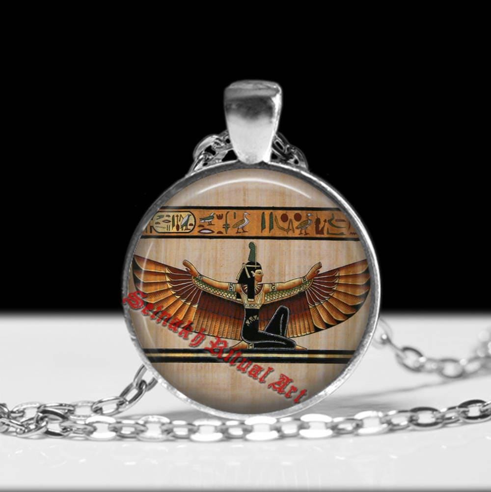 Isis pendant, Egyptian jewelry,  sacred, hermetic antique jewelry #486