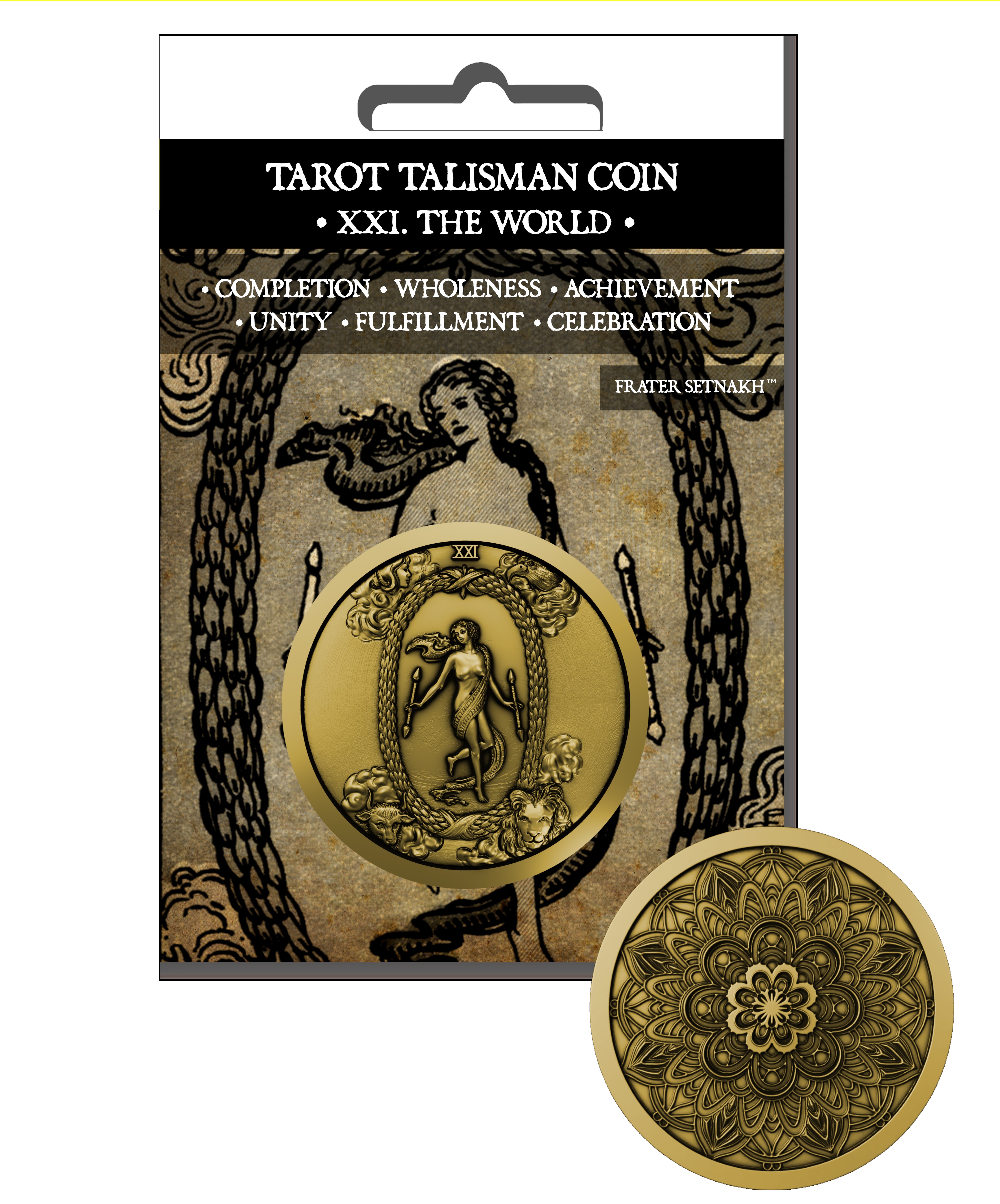22 Tarot Talisman Coins + 22 Descriptive Cards + PVC Foils | Retailers: Apply to receive wholesale discounts up to 50%