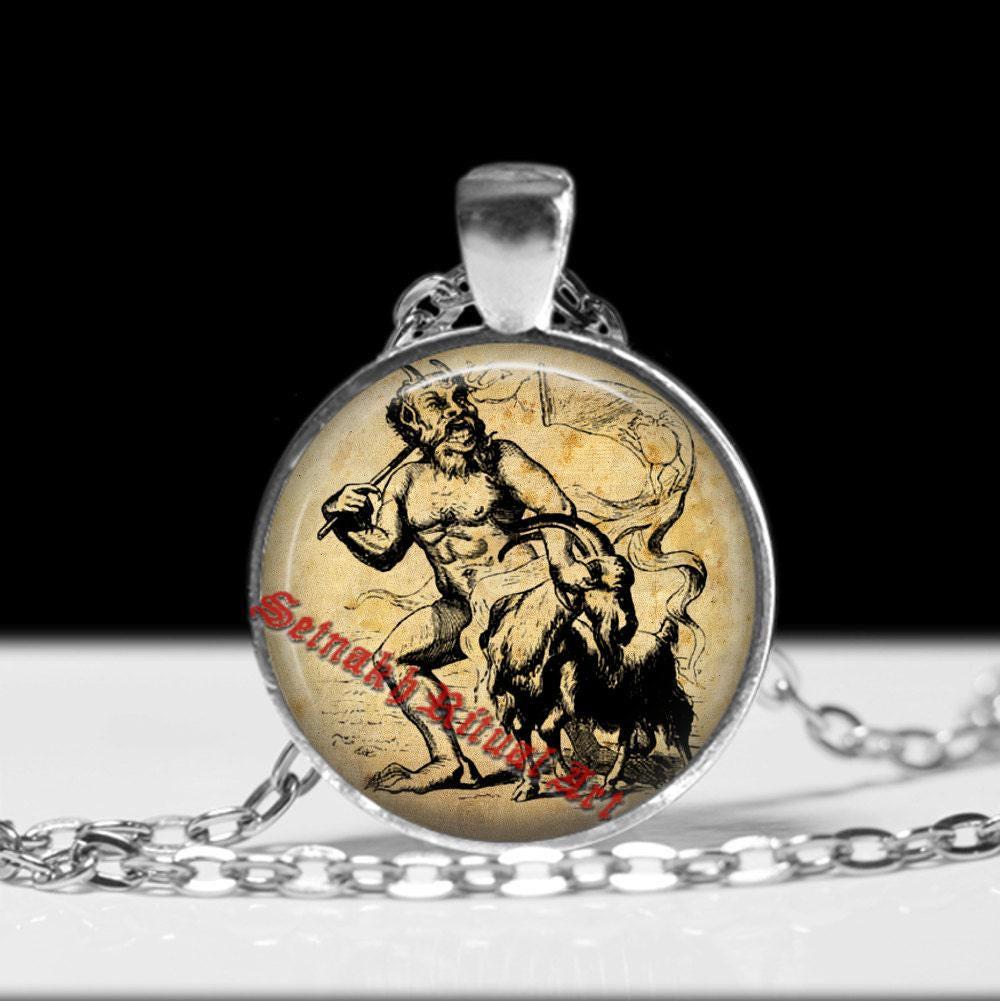 Satanic, Azazel pendant, demon summoning amulet, satan jewelry, 666, satanism, ritual  talisman, dark sorcery #442