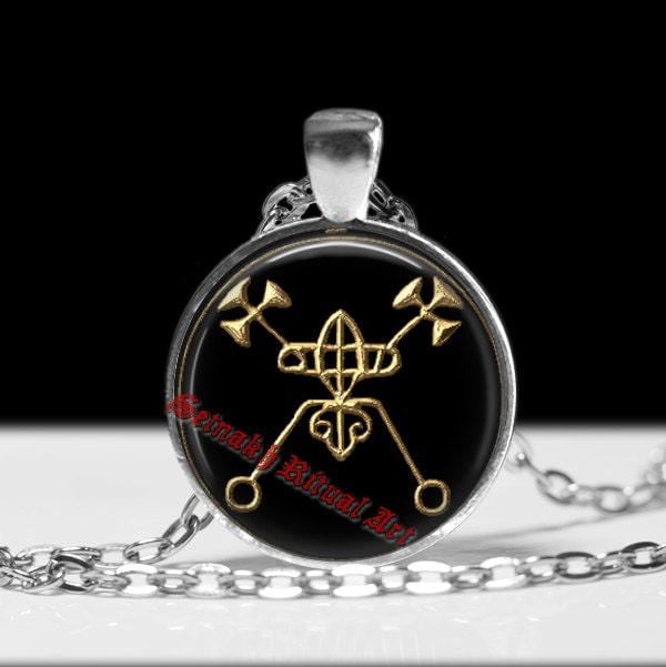 BELPHEGOR SIGIL necklace, Baal Peor seal, occult pendant