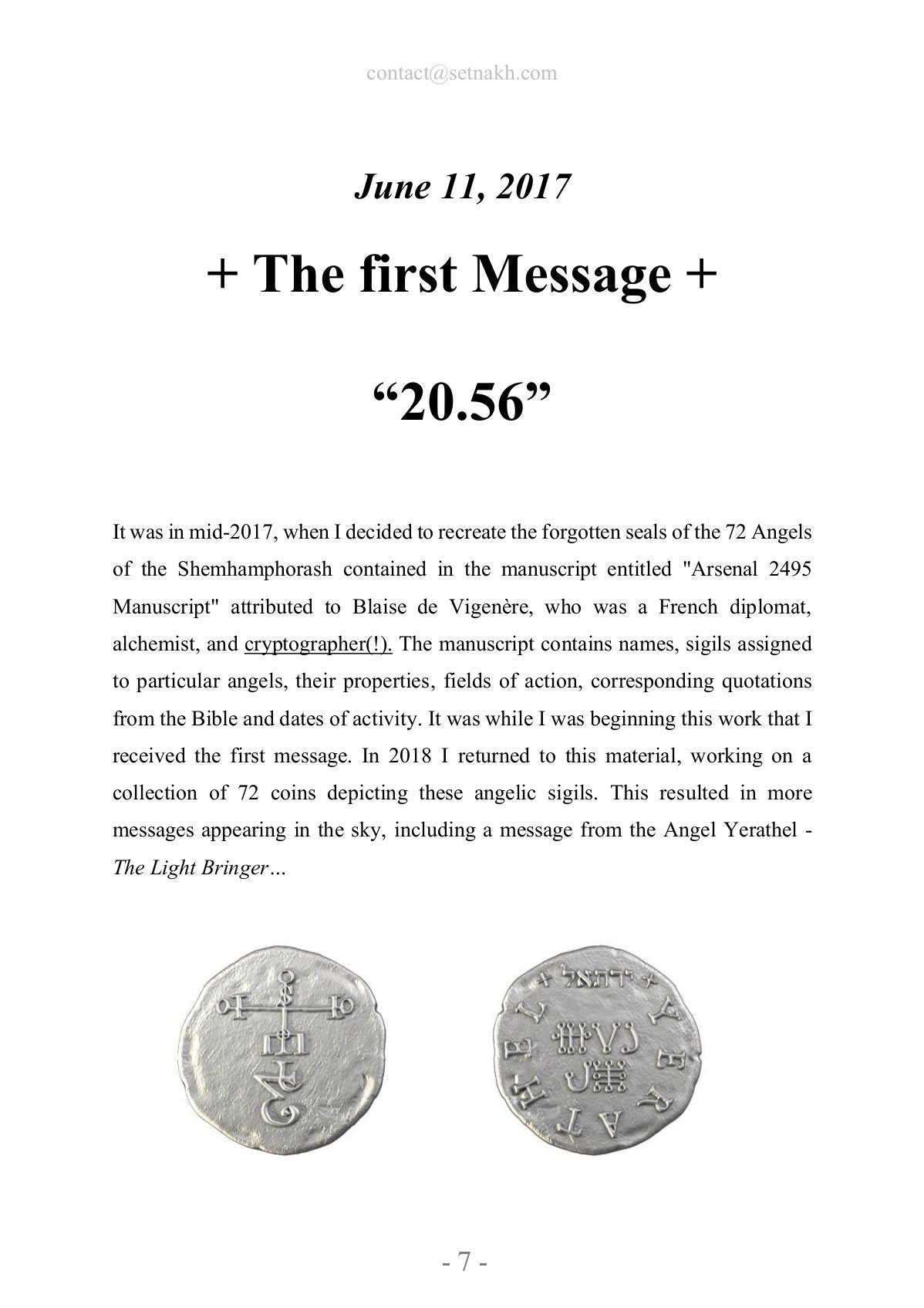 MY BOOK: "20.56 - Contact. The Call" by Frater Nathan Setnakh | Angels, The Ancient Ones, Fallen Angels, Extraterrestrials, Ancient Aliens